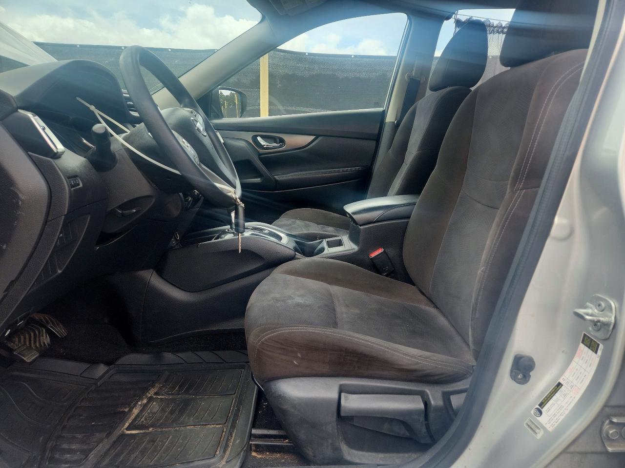 2015 Nissan Rogue S White vin: KNMAT2MT6FP556518