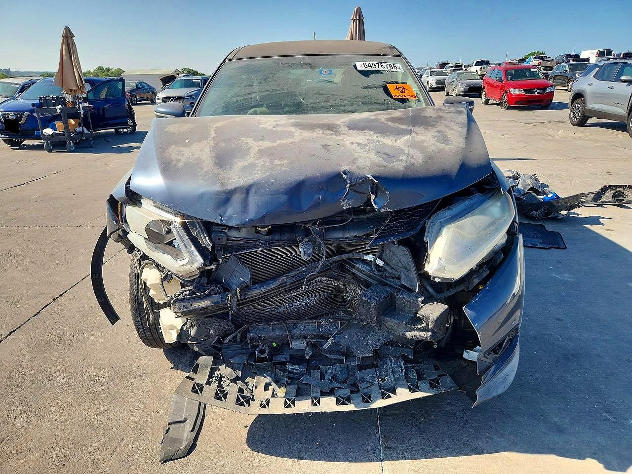 2015 Nissan Rogue S Blue vin: KNMAT2MT6FP561153