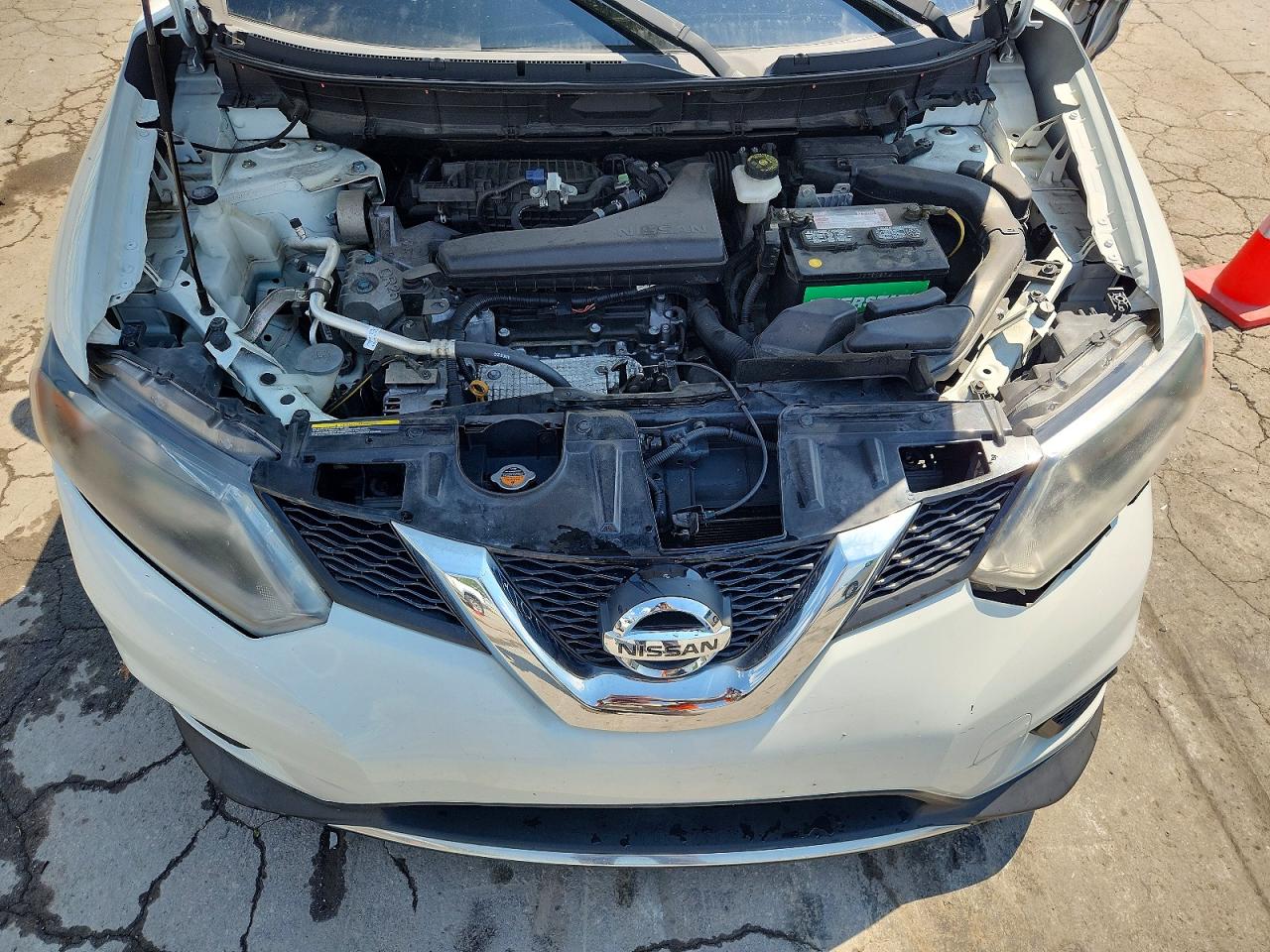 2015 Nissan Rogue Sv White vin: KNMAT2MT6FP569415