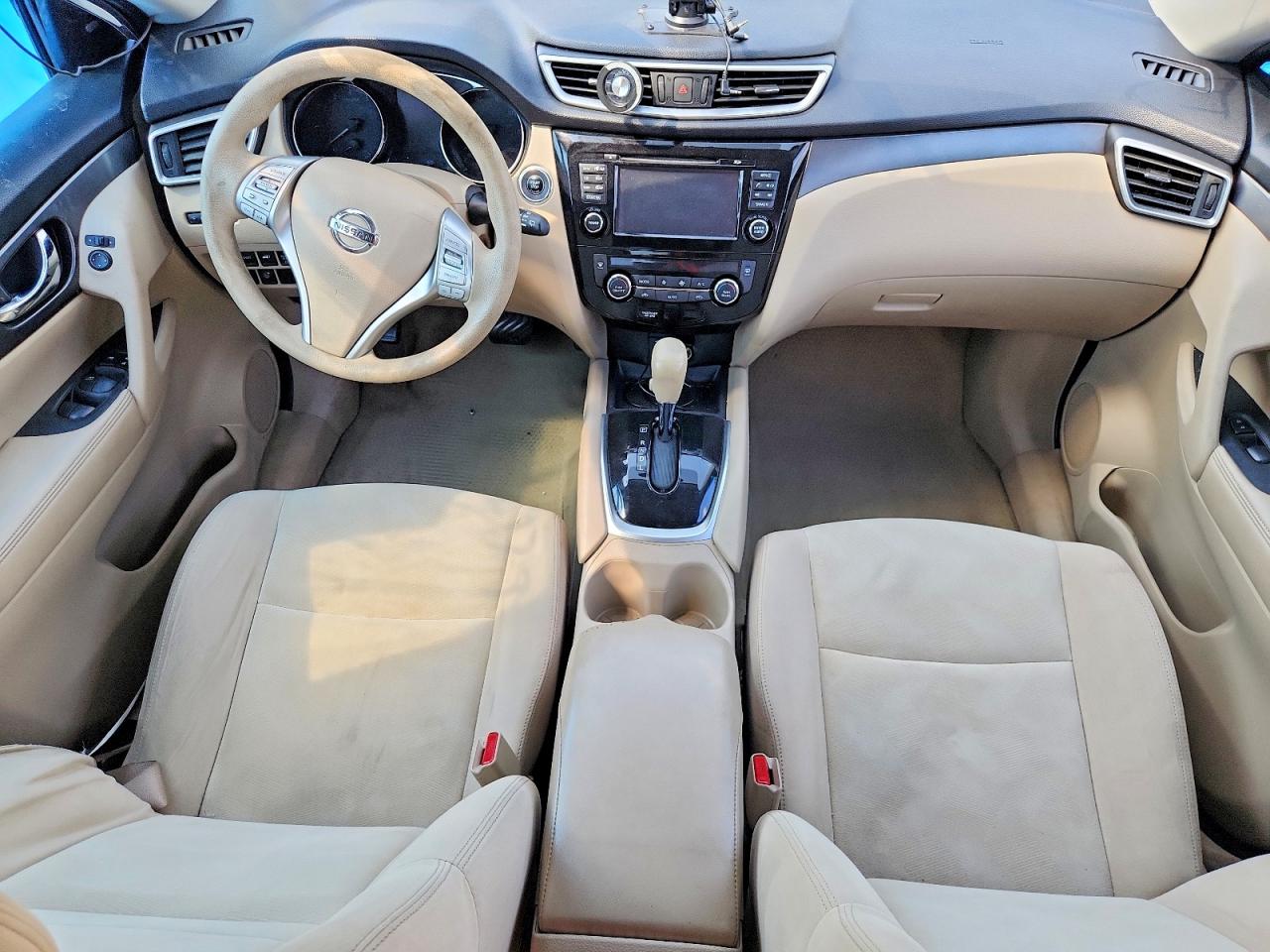 2015 Nissan Rogue Sv White vin: KNMAT2MT6FP569415