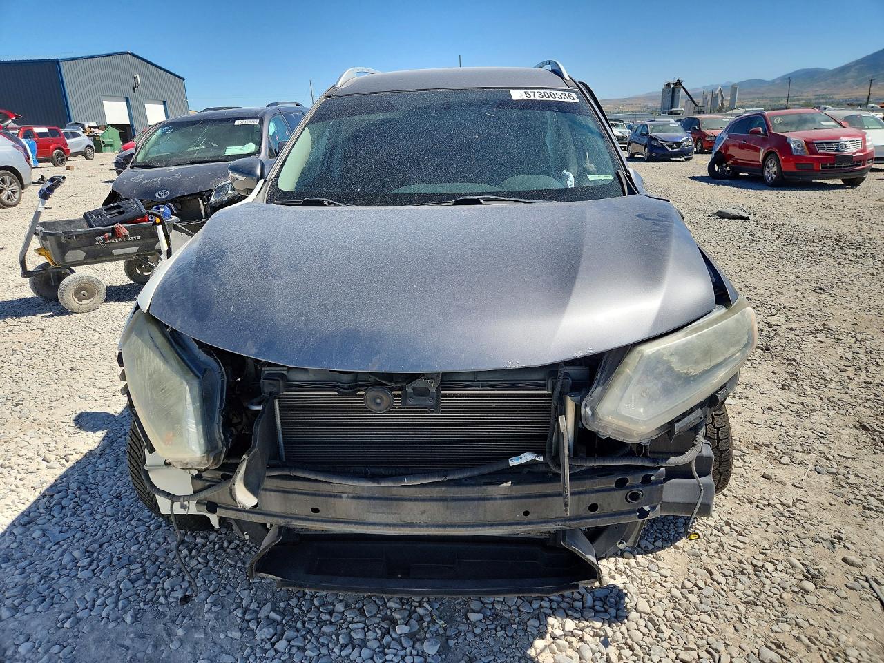 2015 Nissan Rogue Sv Gray vin: KNMAT2MT6FP572248