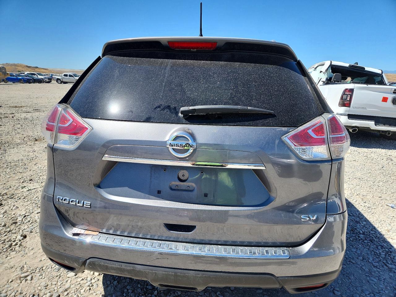 2015 Nissan Rogue Sv Gray vin: KNMAT2MT6FP572248
