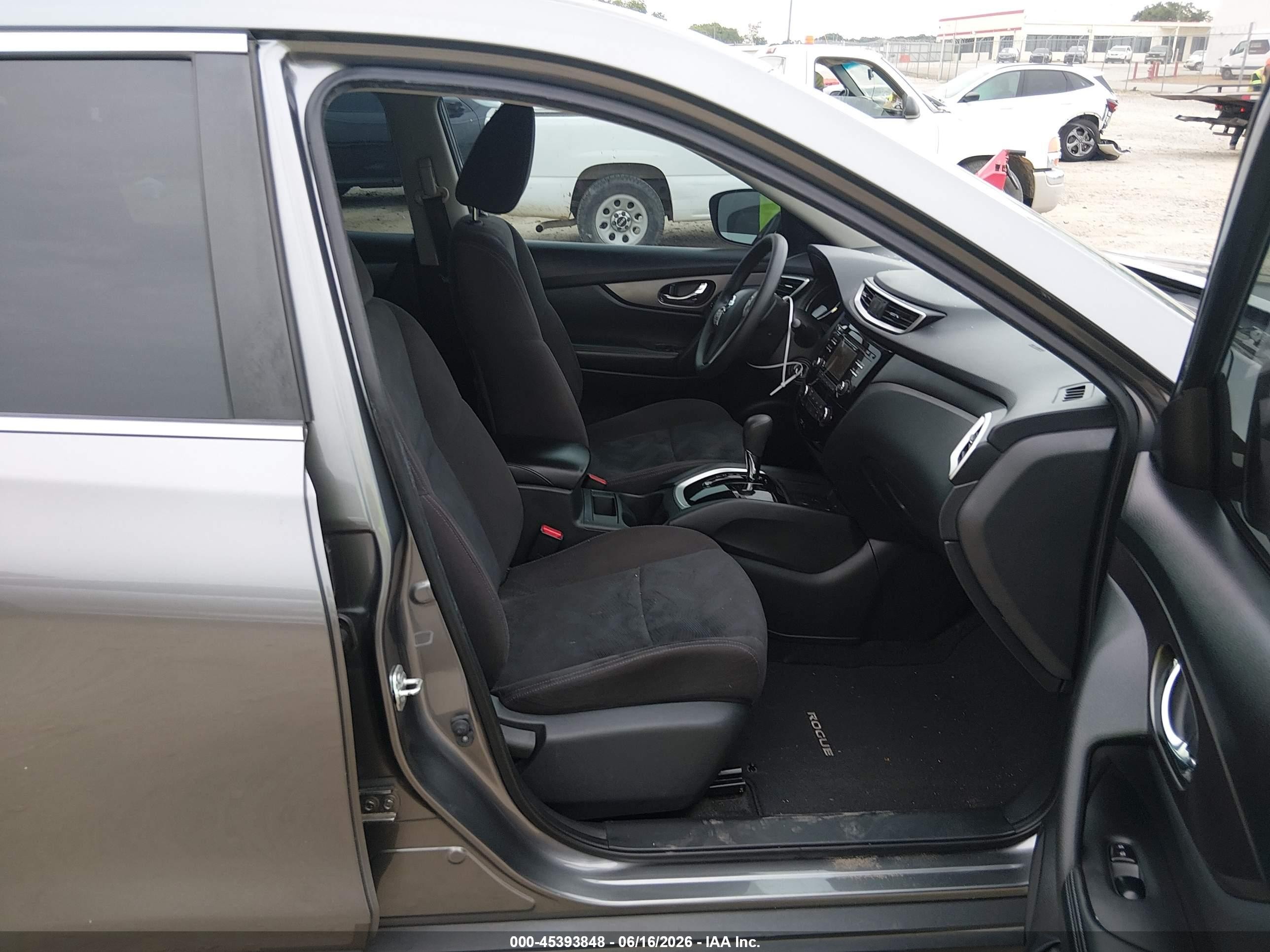 2015 Nissan Rogue S Gray vin: KNMAT2MT6FP592306
