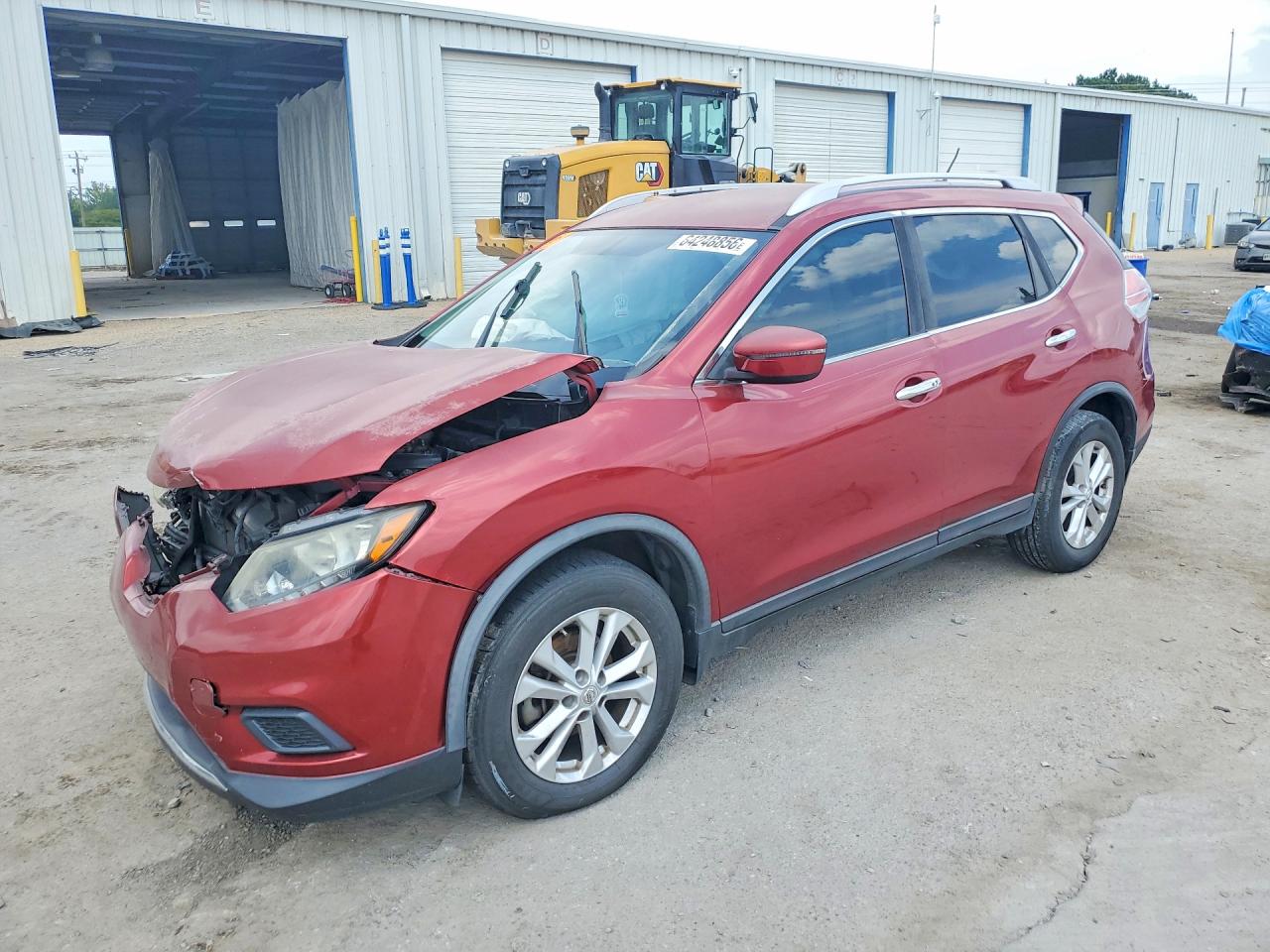 2016 Nissan Rogue Red vin: KNMAT2MT6GP653588