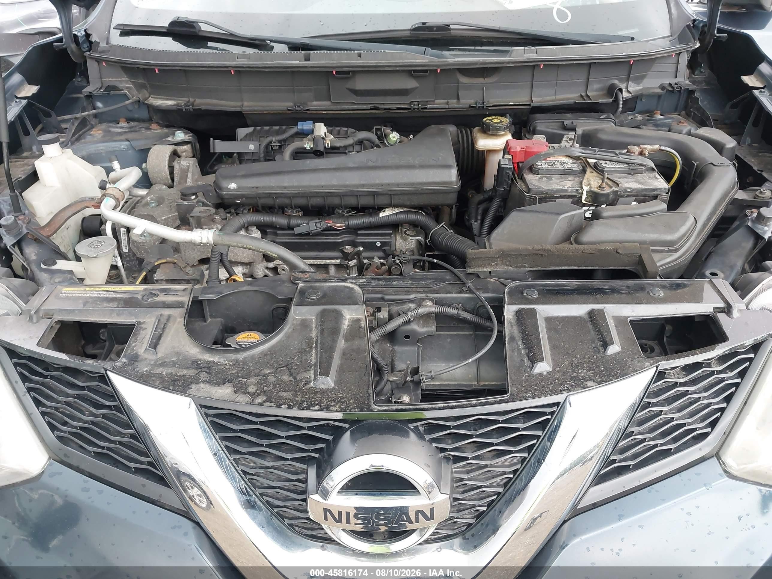 2016 Nissan Rogue Sv Blue vin: KNMAT2MT6GP659388