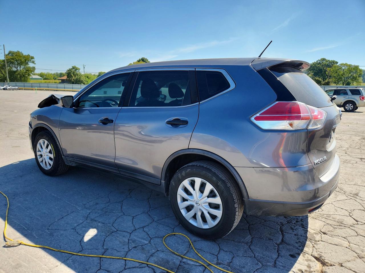 2016 Nissan Rogue S Gray vin: KNMAT2MT6GP676076