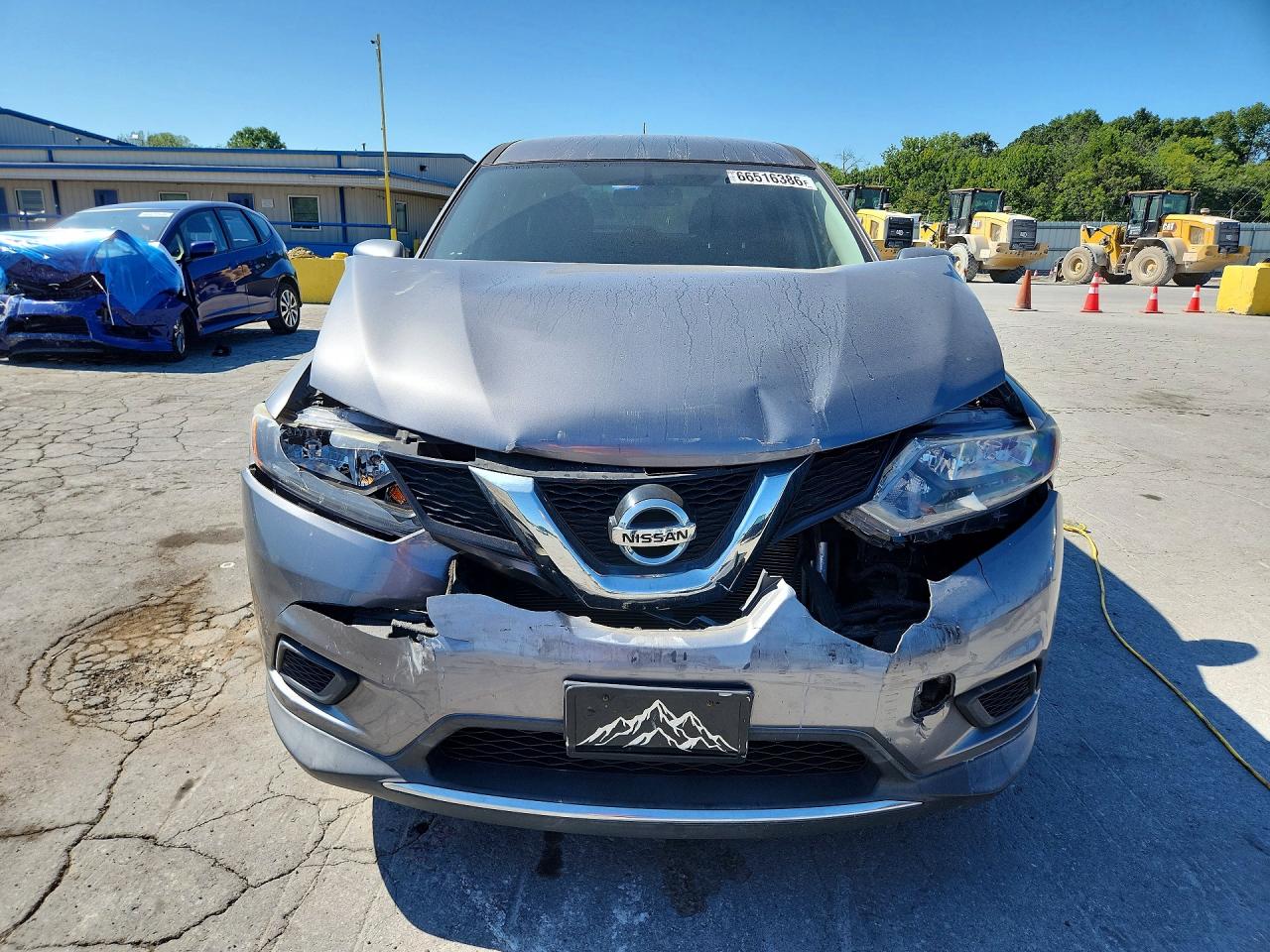2016 Nissan Rogue S Gray vin: KNMAT2MT6GP676076