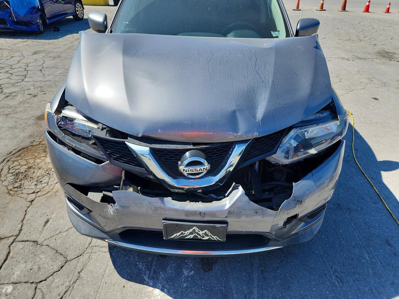 2016 Nissan Rogue S Gray vin: KNMAT2MT6GP676076