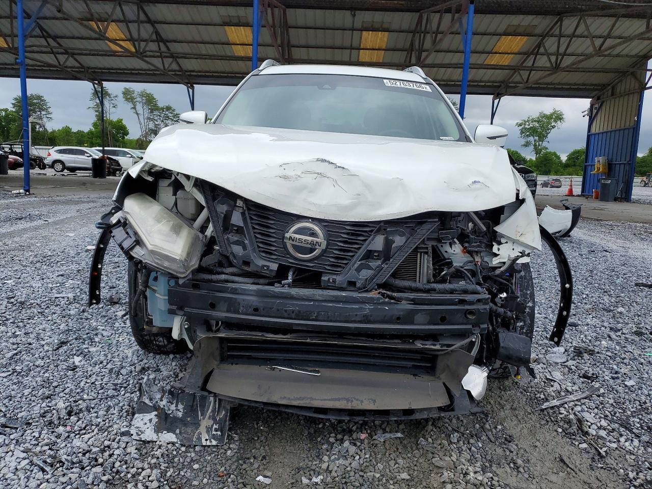 2020 Nissan Rogue Sv White vin: KNMAT2MT6LP504009
