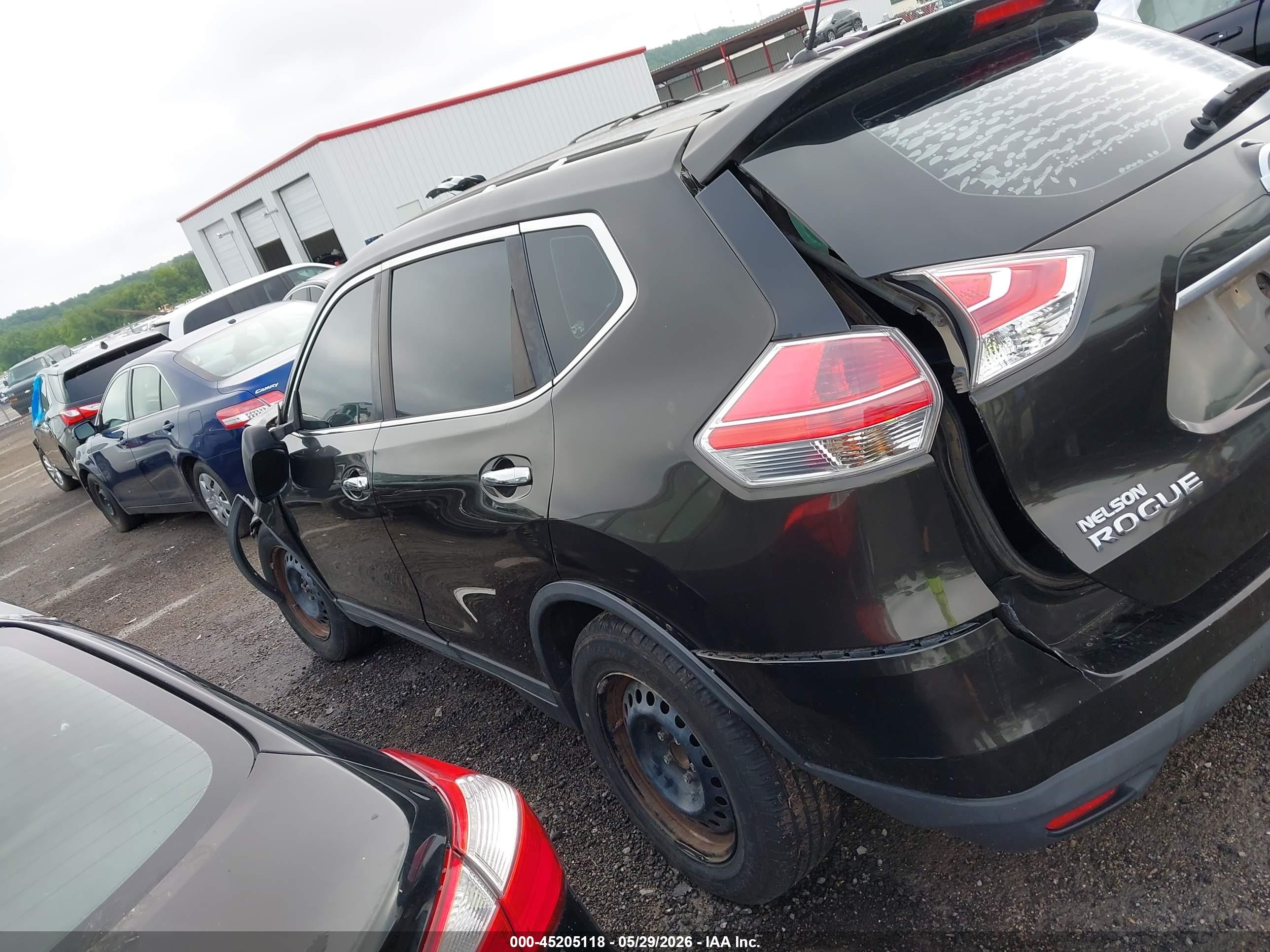 2015 Nissan Rogue S Gray vin: KNMAT2MT7FP500913
