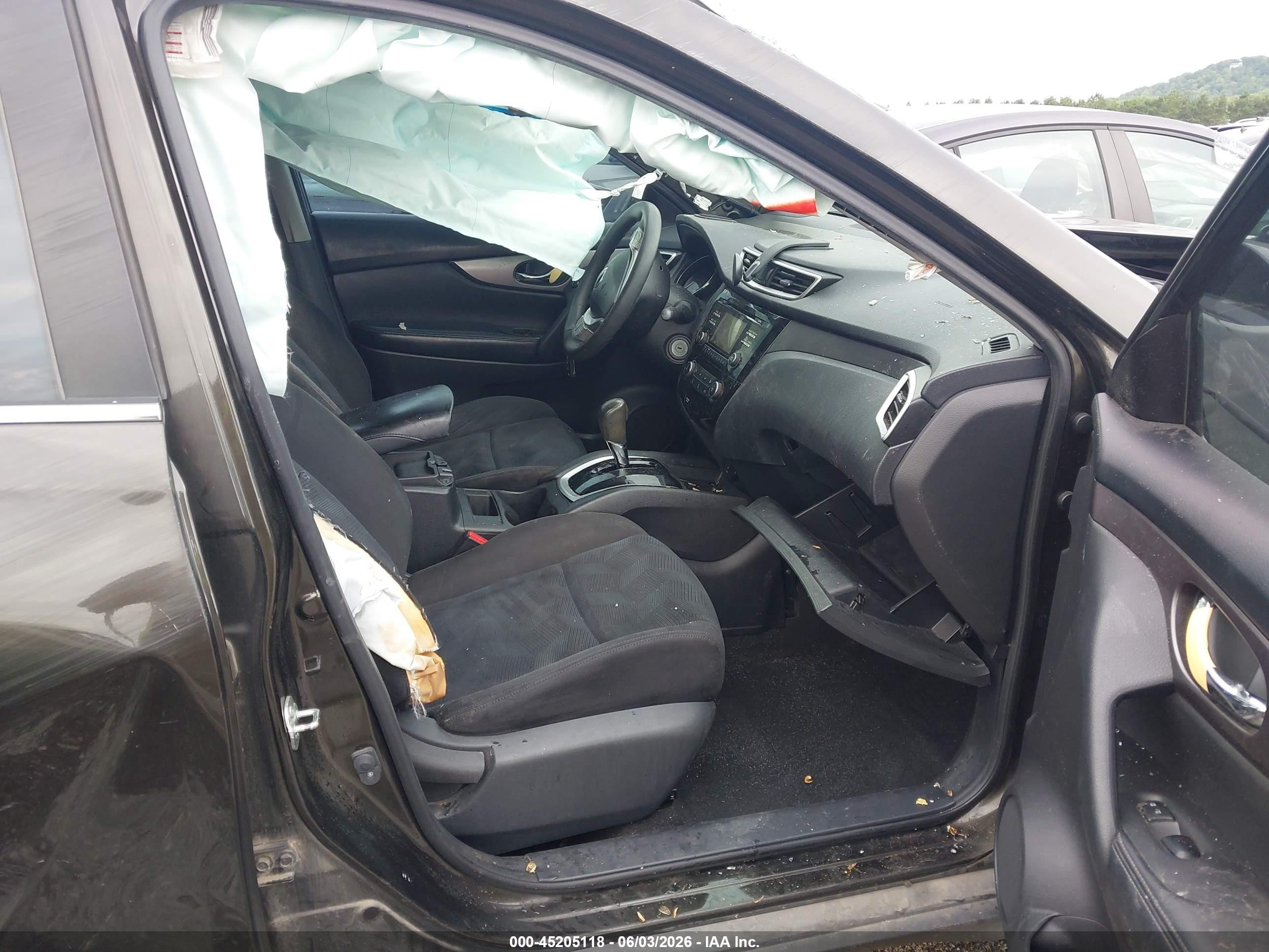2015 Nissan Rogue S Gray vin: KNMAT2MT7FP500913