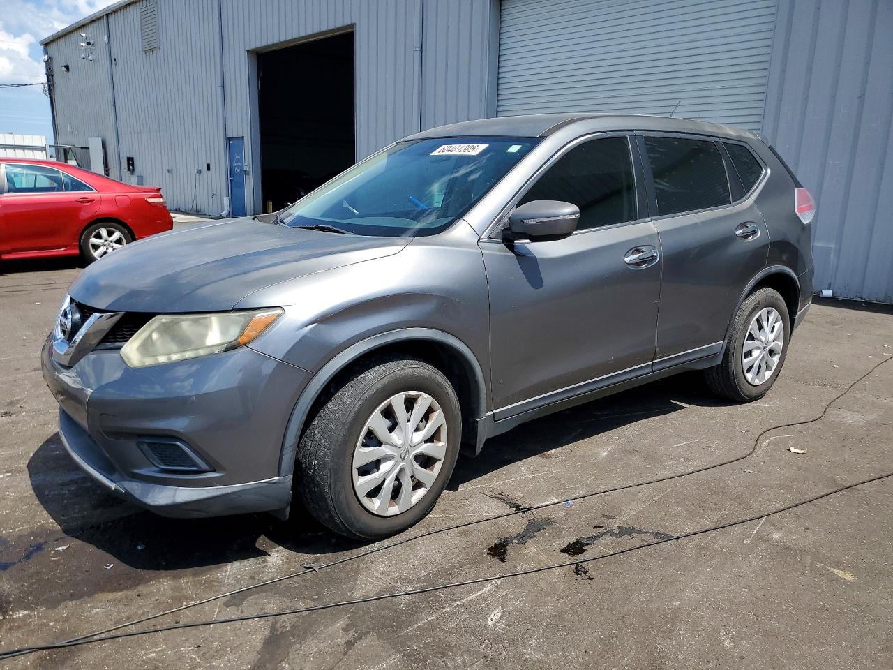 2015 Nissan Rogue S Gray vin: KNMAT2MT7FP501852