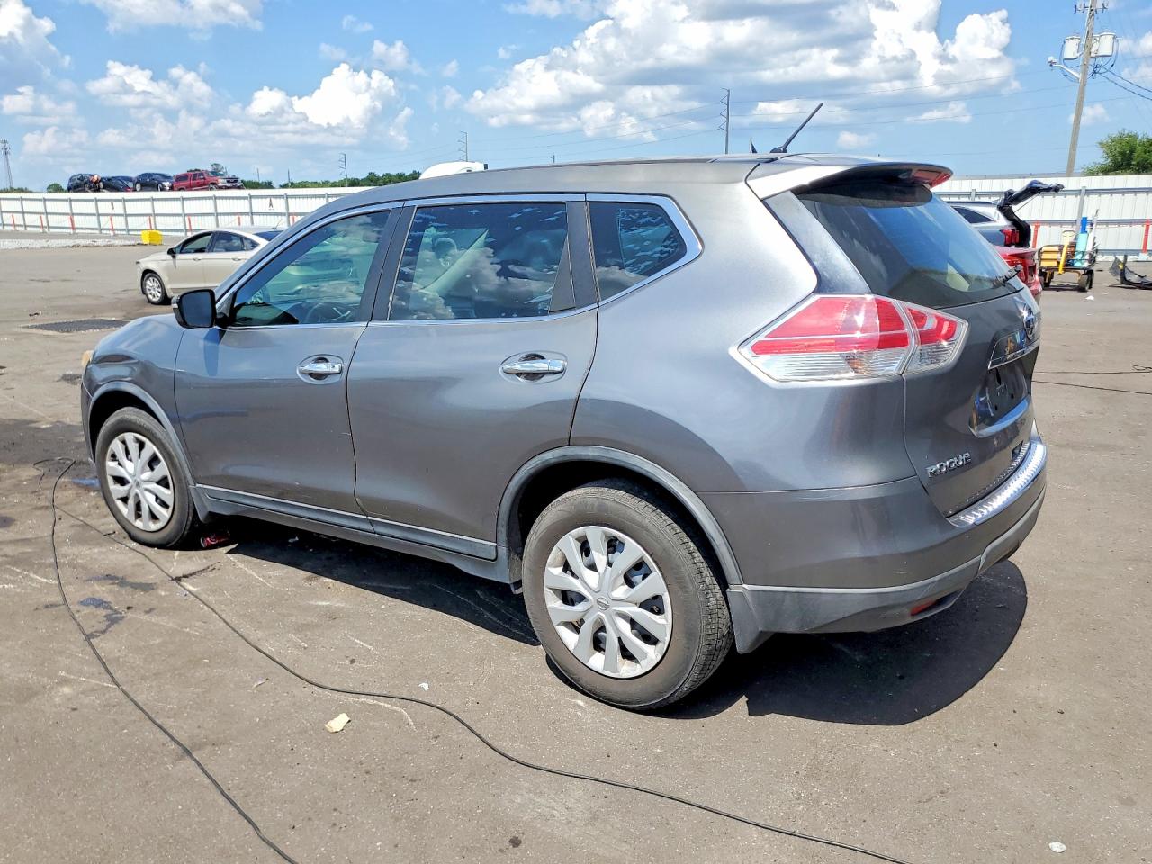 2015 Nissan Rogue S Gray vin: KNMAT2MT7FP501852