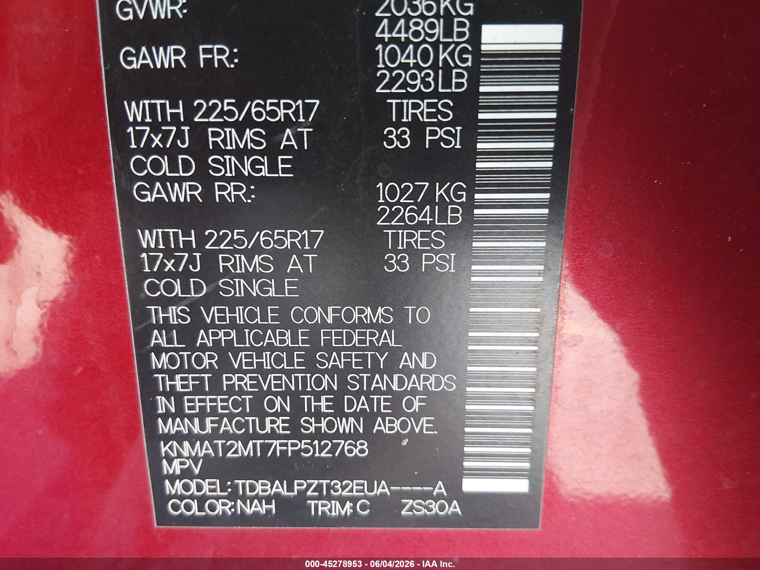 2015 Nissan Rogue S Красный vin: KNMAT2MT7FP512768
