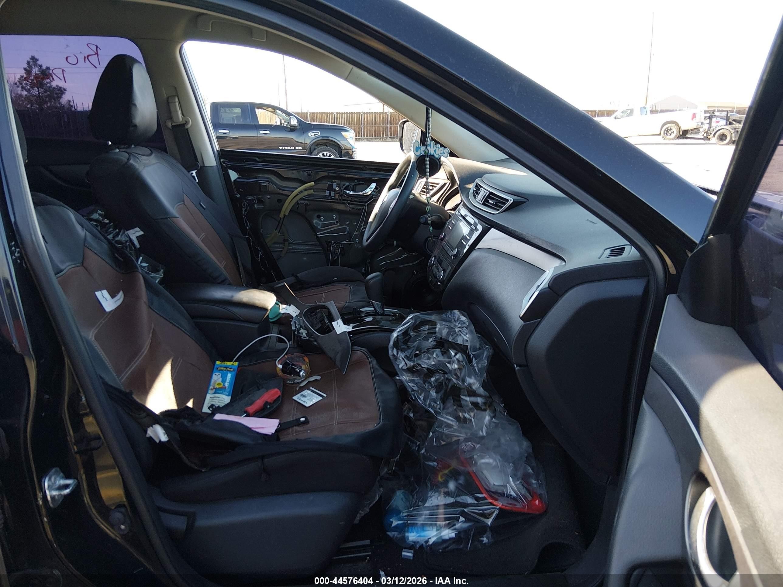 2015 Nissan Rogue Sv Black vin: KNMAT2MT7FP518649