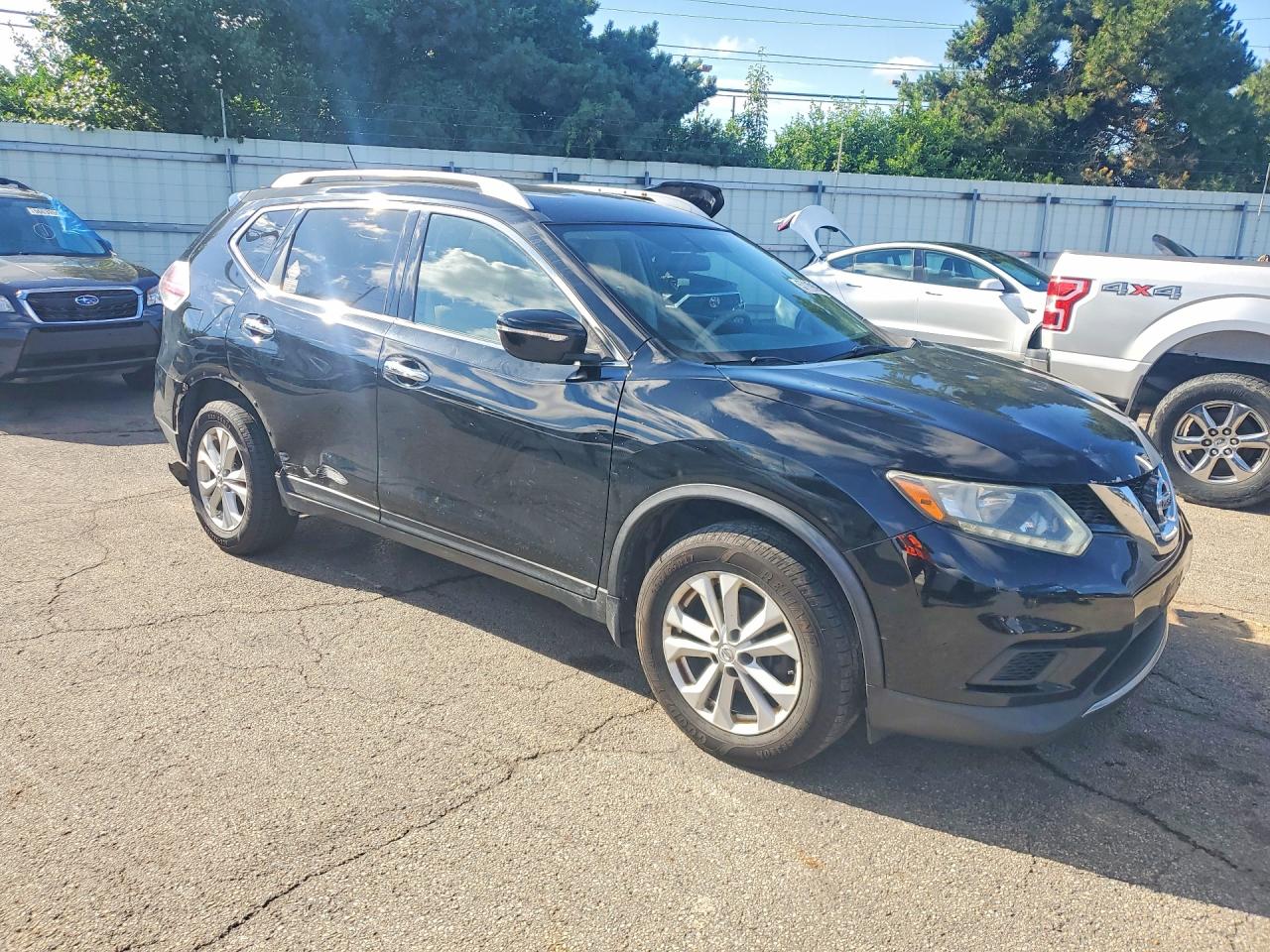 2015 Nissan Rogue Sv Black vin: KNMAT2MT7FP523382