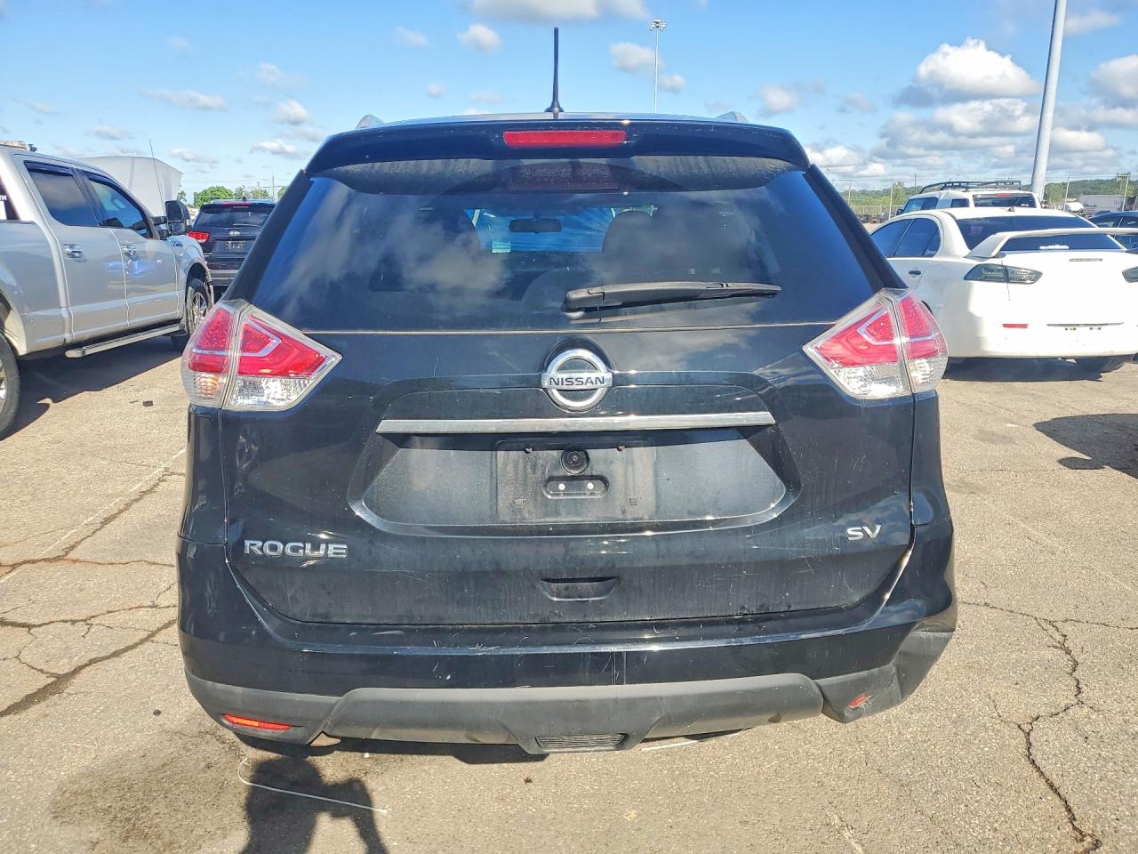 2015 Nissan Rogue Sv Black vin: KNMAT2MT7FP523382