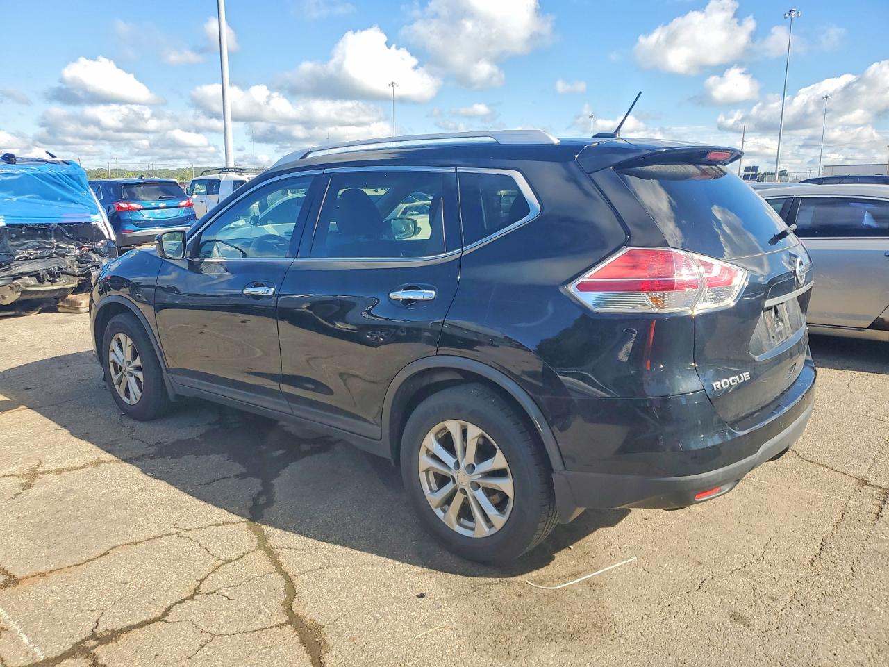 2015 Nissan Rogue Sv Black vin: KNMAT2MT7FP523382