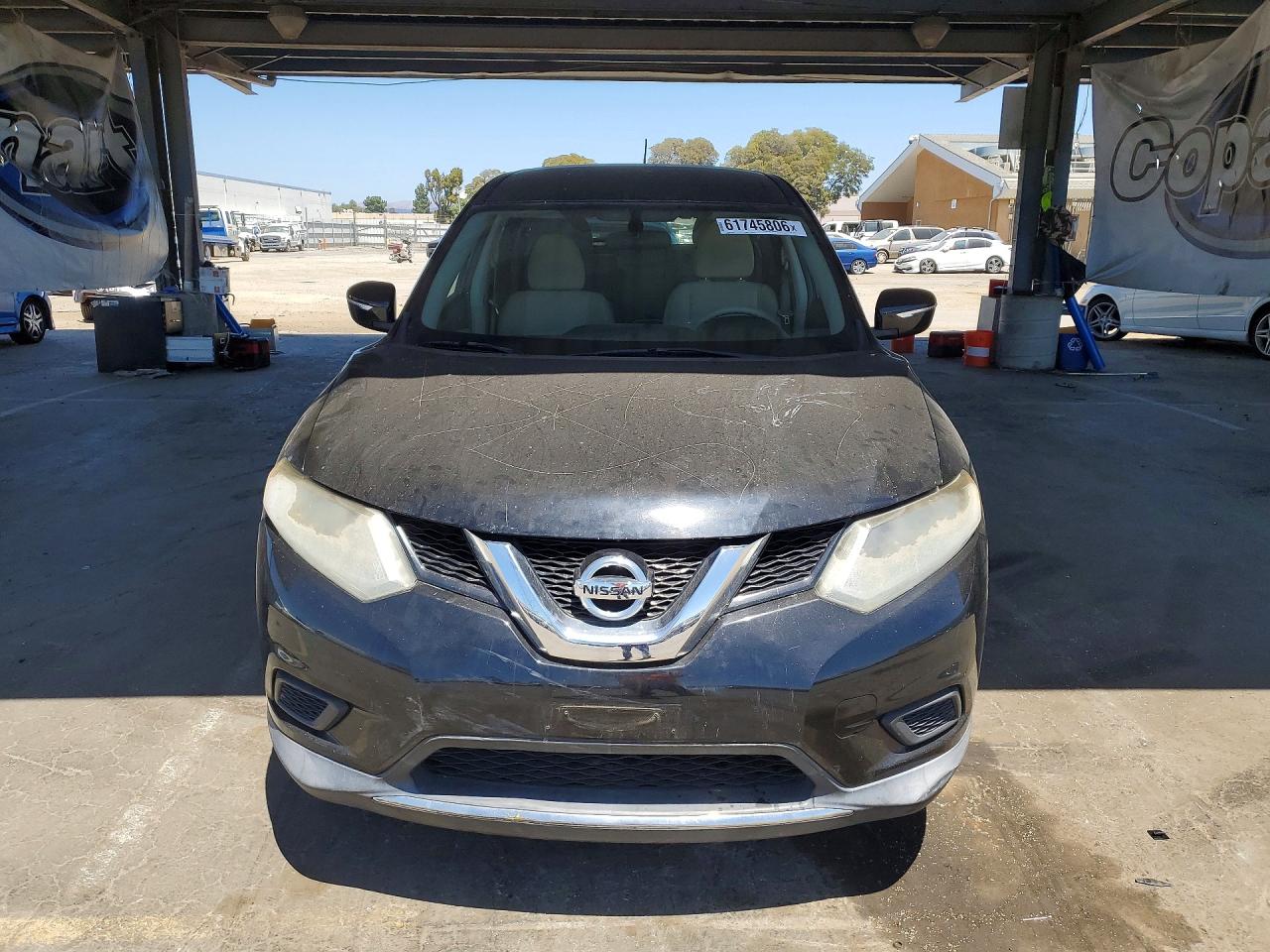 2015 Nissan Rogue S Black vin: KNMAT2MT7FP528890