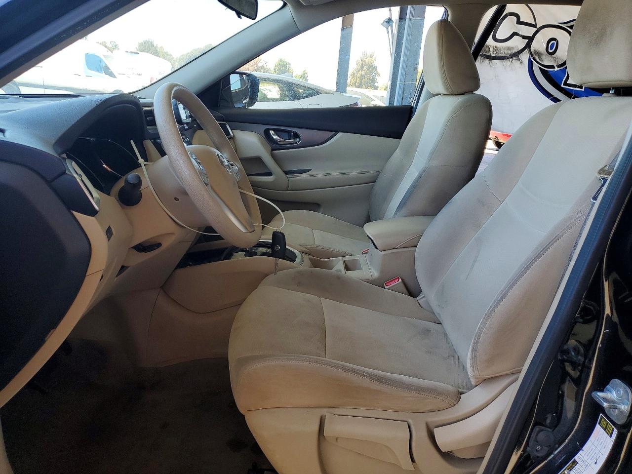 2015 Nissan Rogue S Black vin: KNMAT2MT7FP528890
