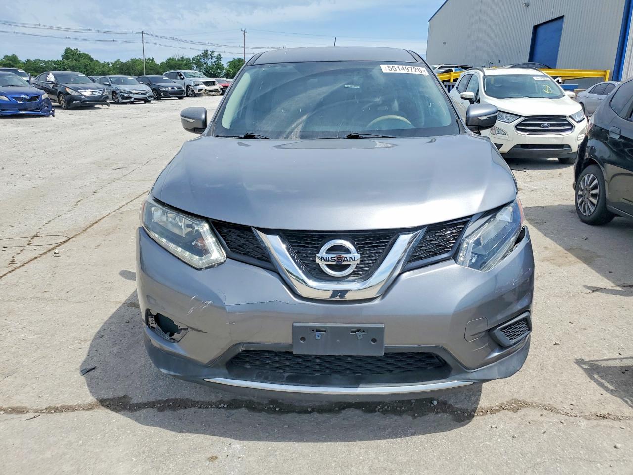 2015 Nissan Rogue S Gray vin: KNMAT2MT7FP544118