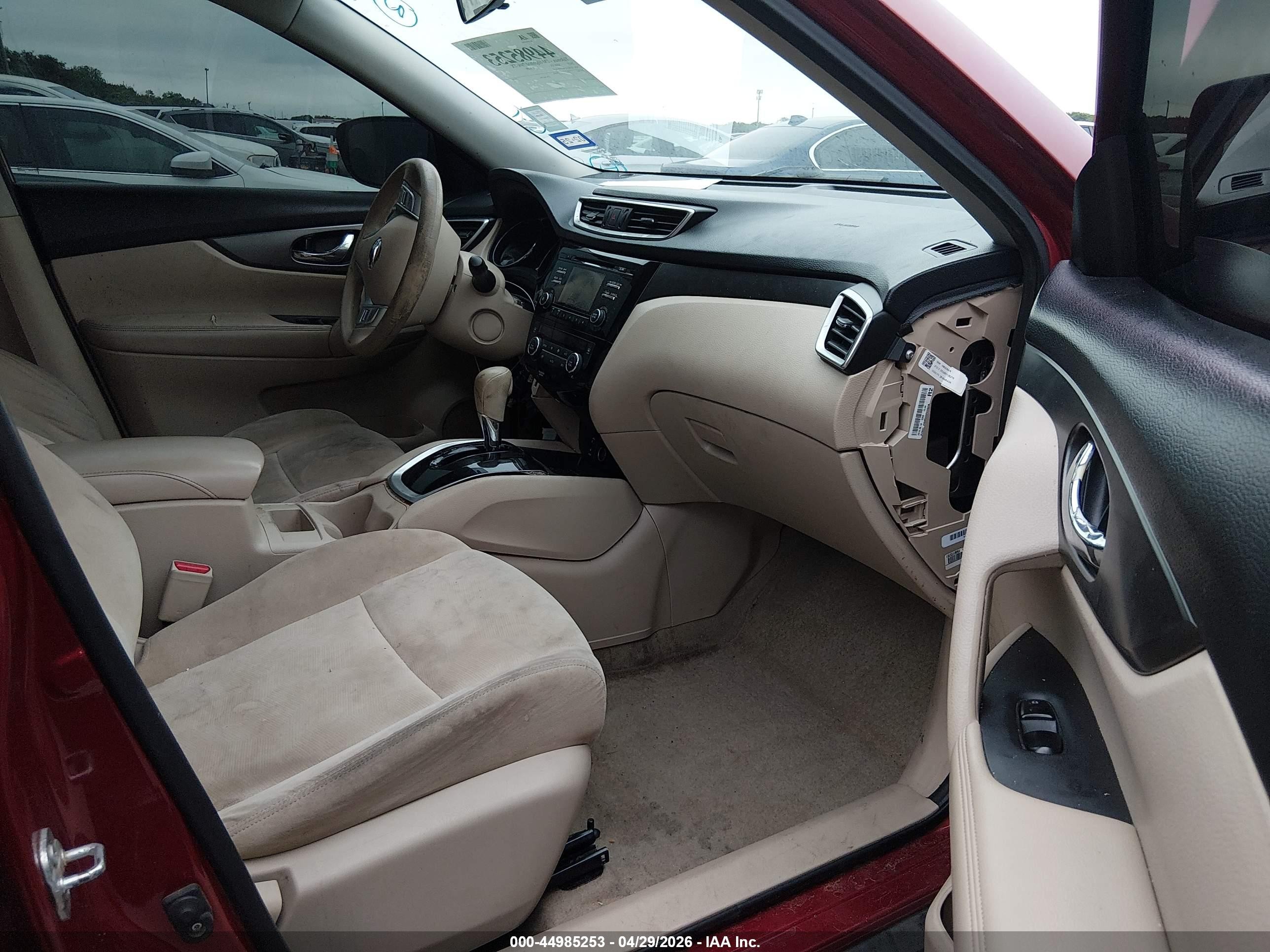 2015 Nissan Rogue Sv Red vin: KNMAT2MT7FP576258