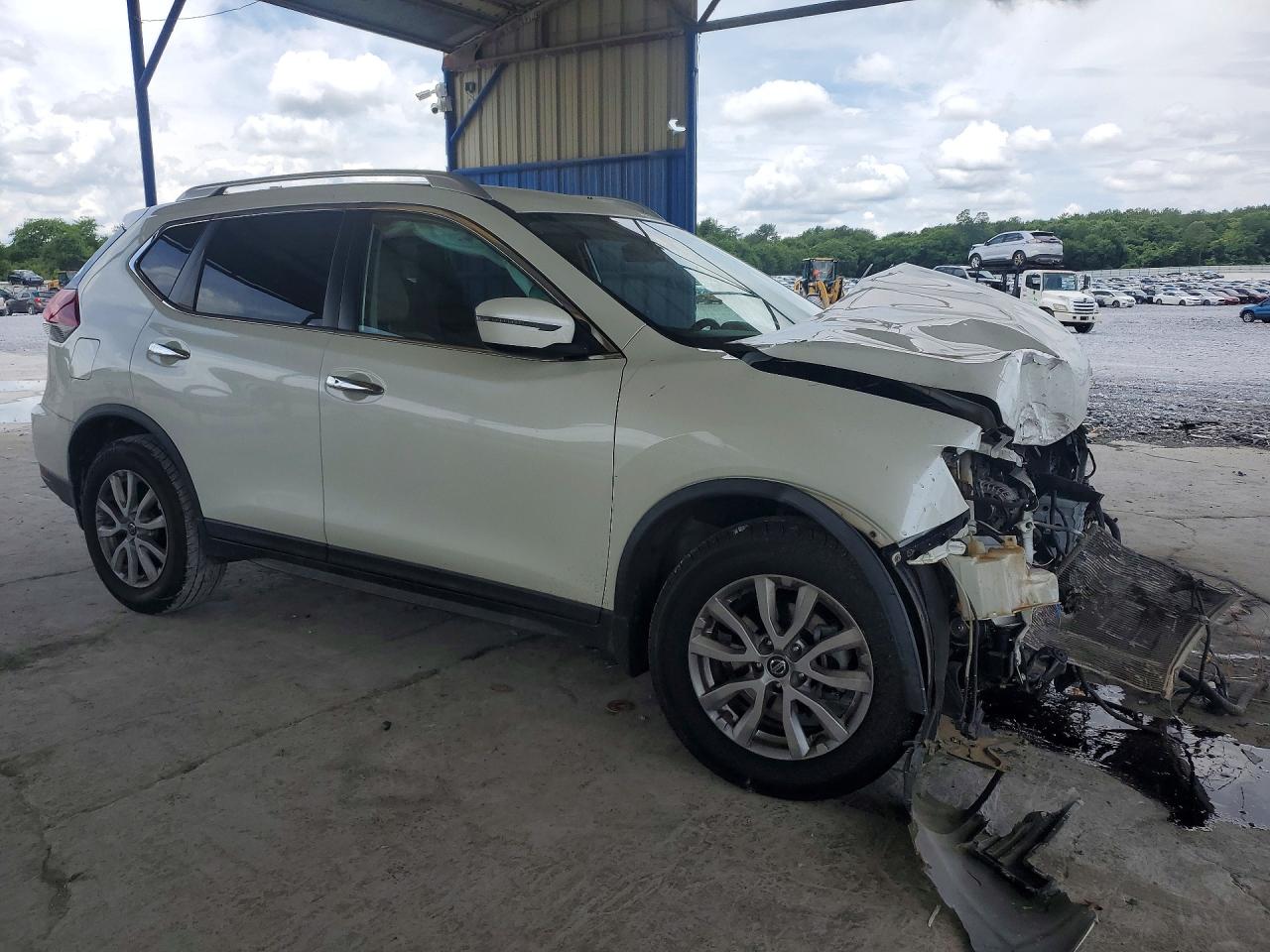 2019 Nissan Rogue Sv White vin: KNMAT2MT7KP554125