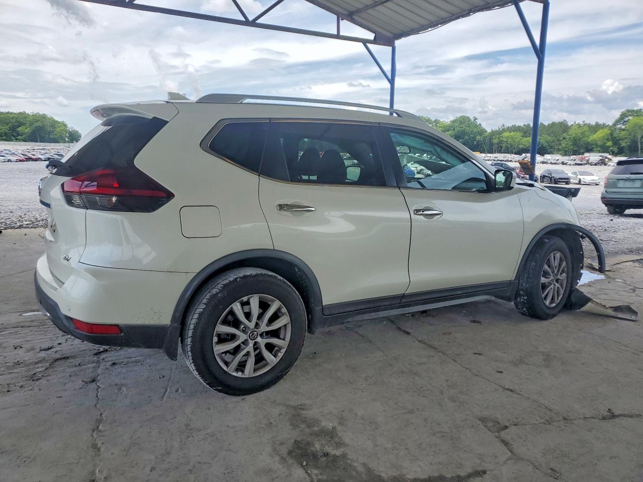 2019 Nissan Rogue Sv White vin: KNMAT2MT7KP554125