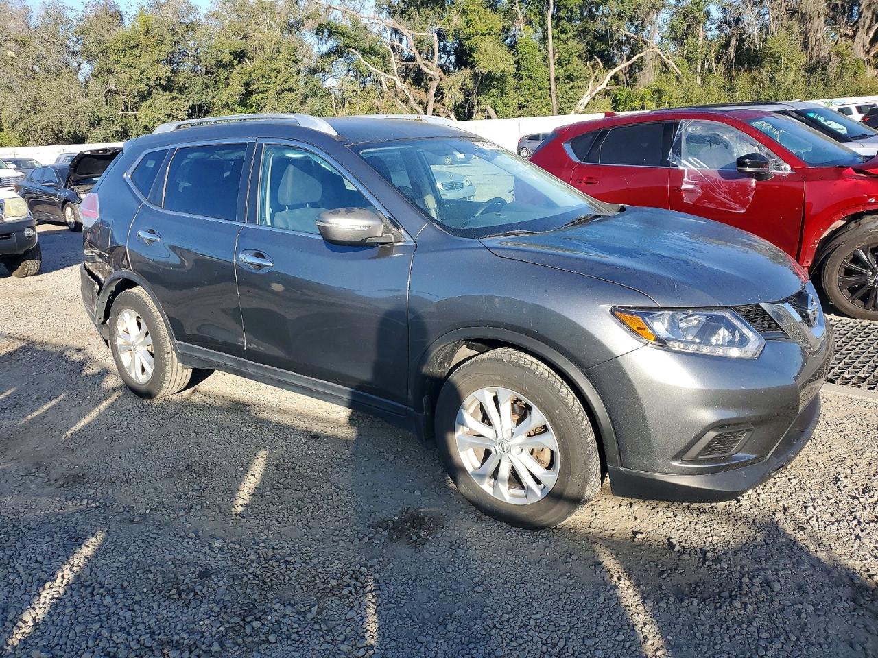 2015 Nissan Rogue Sv Gray vin: KNMAT2MT8FP502928