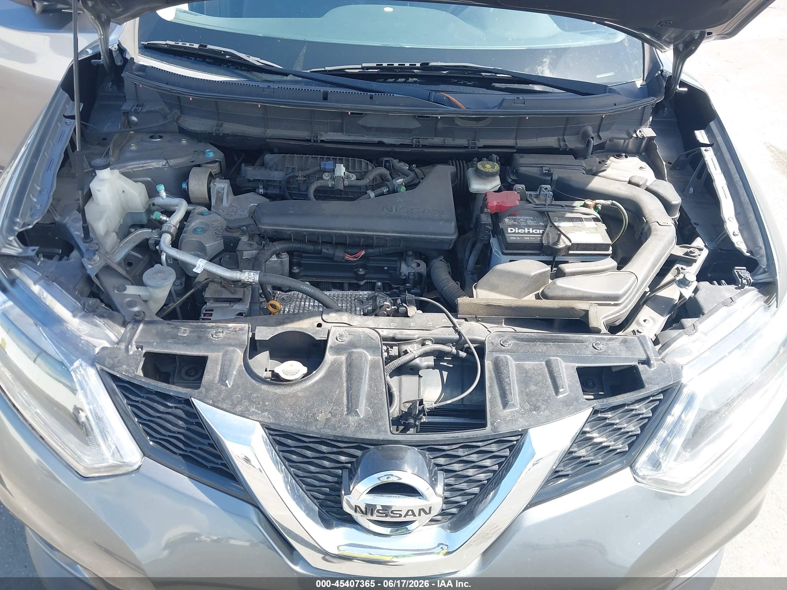 2015 Nissan Rogue S Gray vin: KNMAT2MT8FP505778