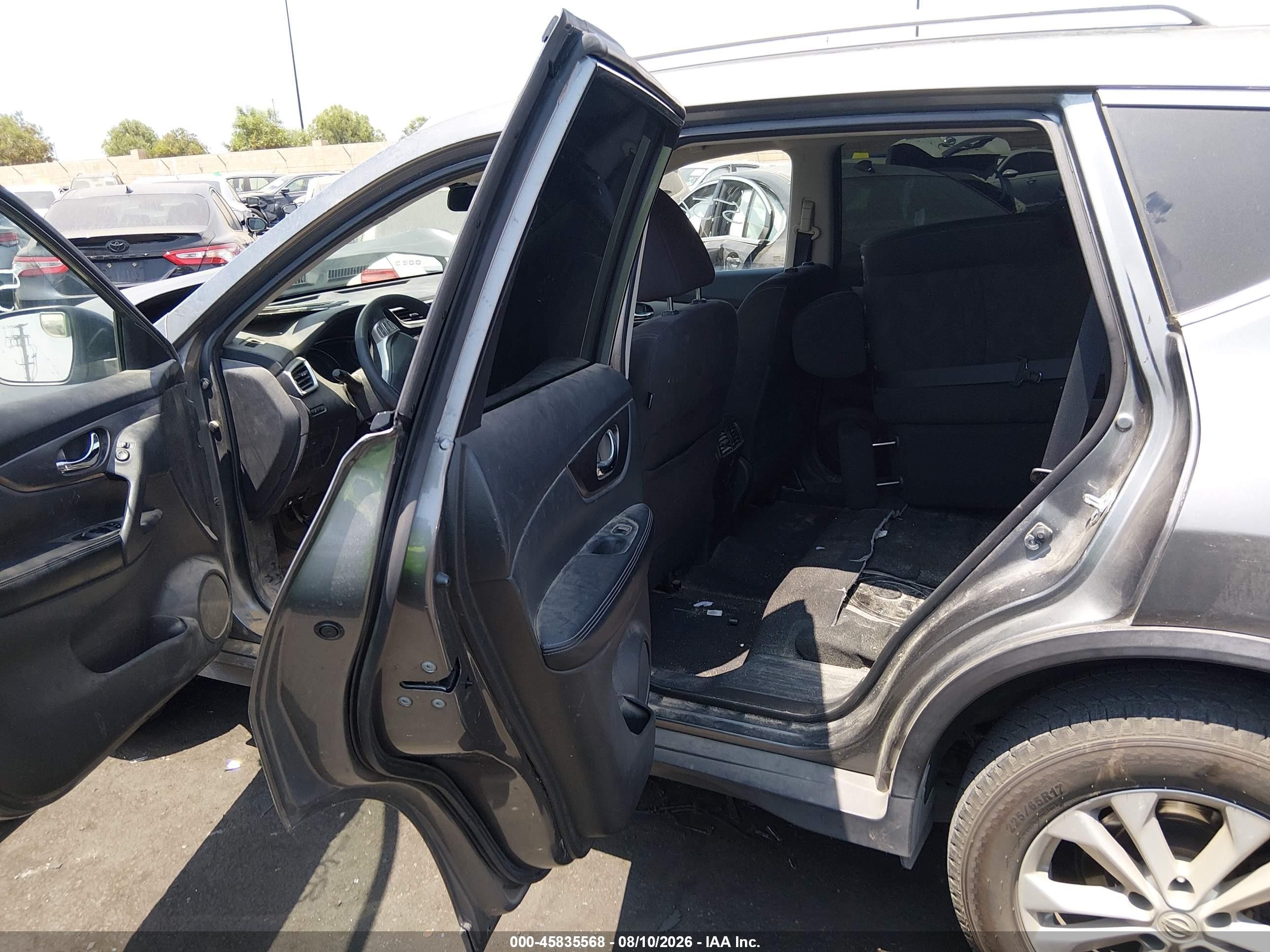 2015 Nissan Rogue Sv Серый vin: KNMAT2MT8FP531264