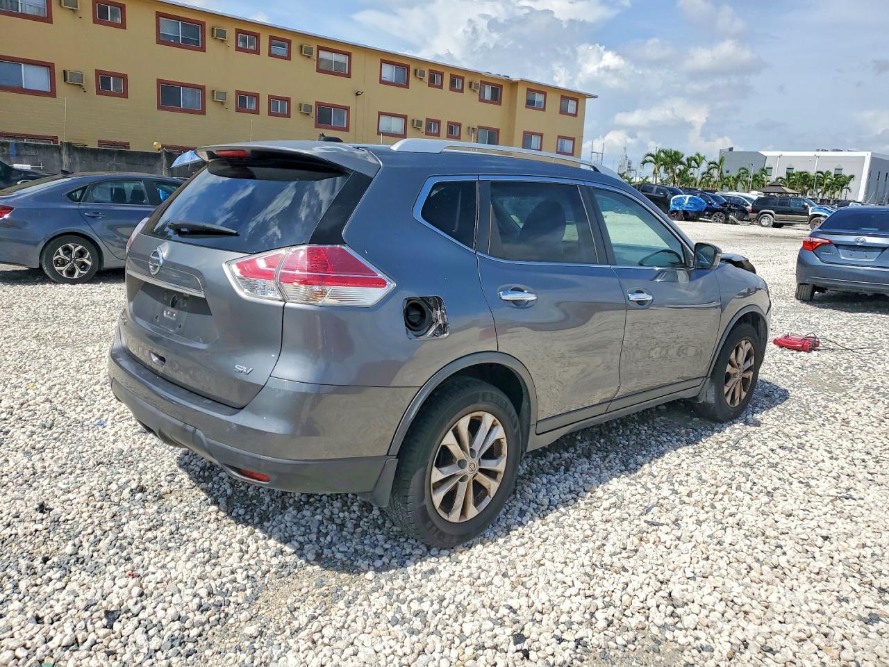 2015 Nissan Rogue Sv Gray vin: KNMAT2MT8FP532088