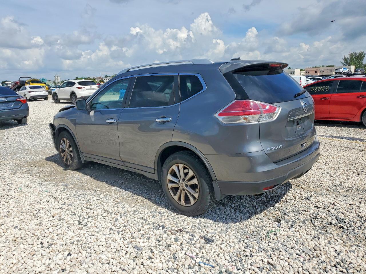 2015 Nissan Rogue Sv Gray vin: KNMAT2MT8FP532088