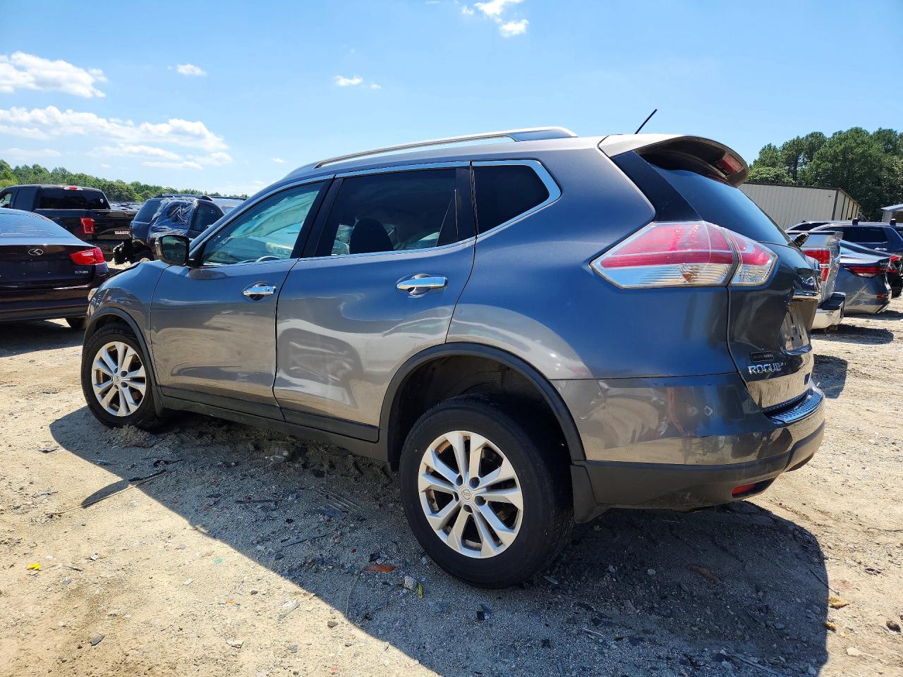 2015 Nissan Rogue Sv Gray vin: KNMAT2MT8FP541440