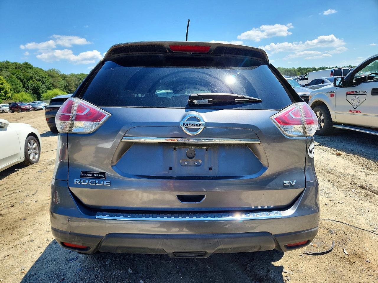2015 Nissan Rogue Sv Gray vin: KNMAT2MT8FP541440