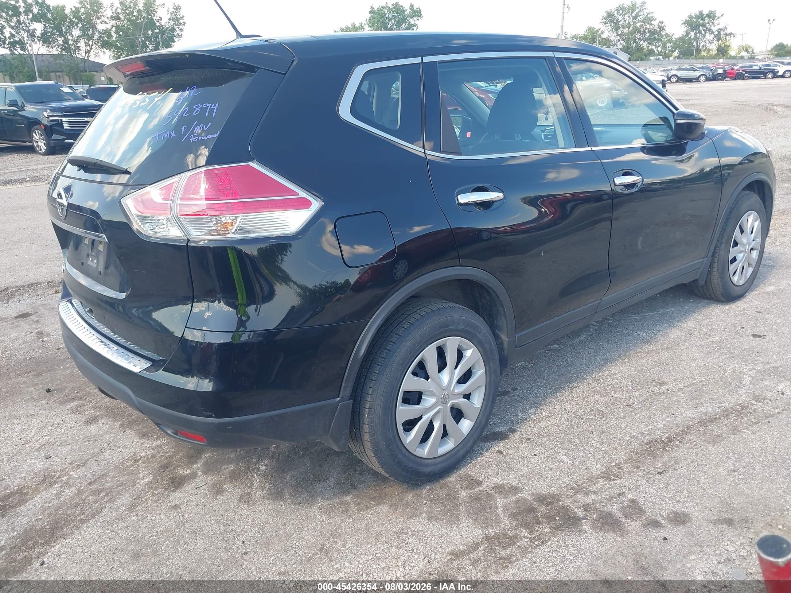 2015 Nissan Rogue S Gray vin: KNMAT2MT8FP542894