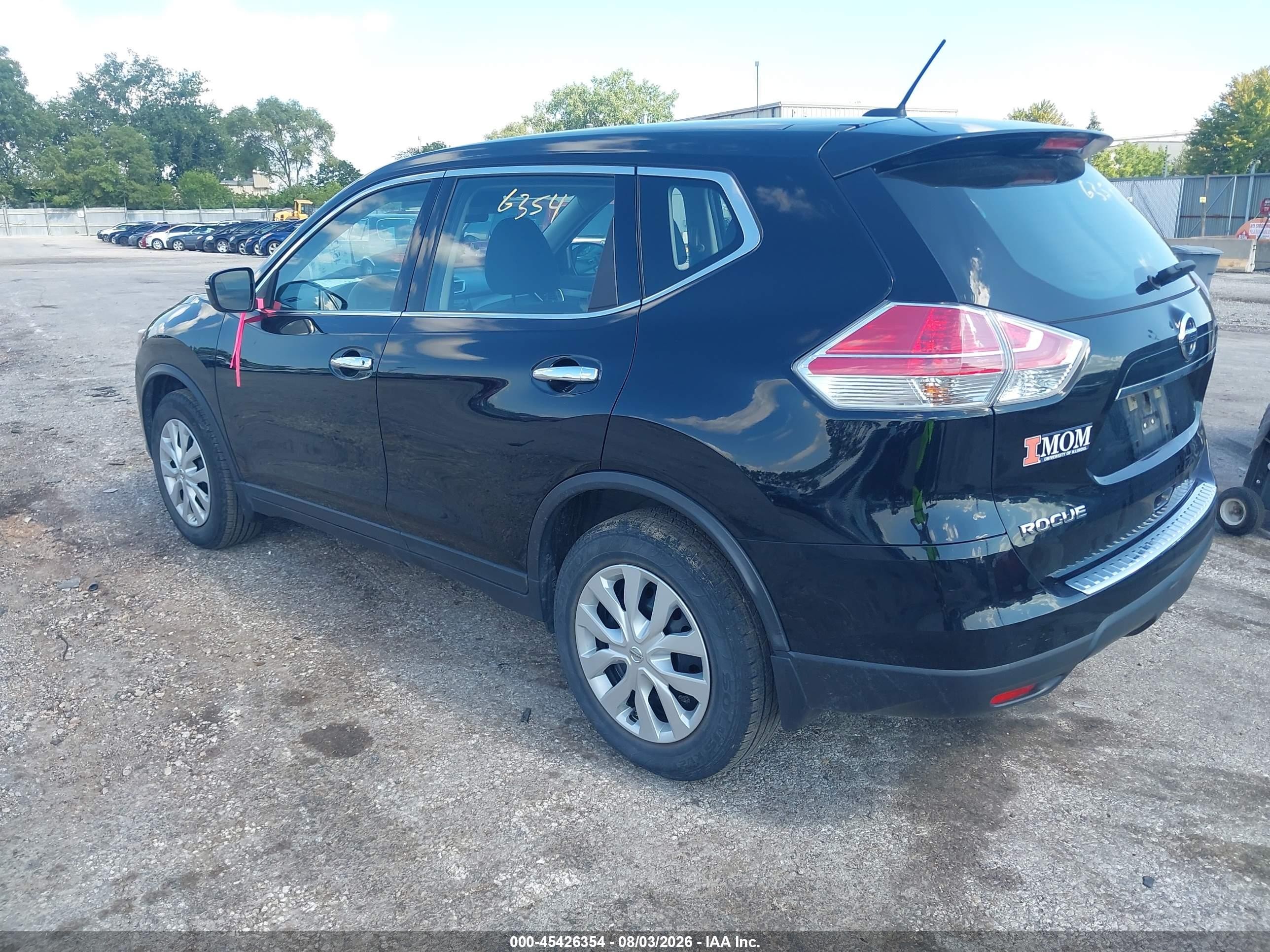2015 Nissan Rogue S Gray vin: KNMAT2MT8FP542894