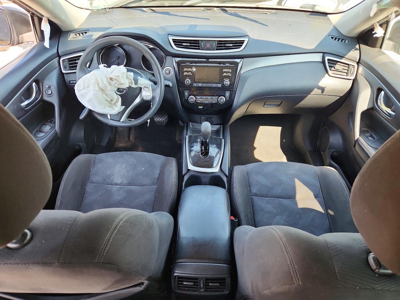 2015 Nissan Rogue Sv Black vin: KNMAT2MT8FP553636