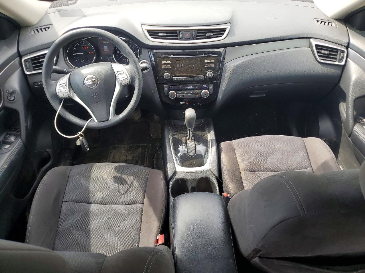 2015 Nissan Rogue Sv Silver vin: KNMAT2MT8FP559615