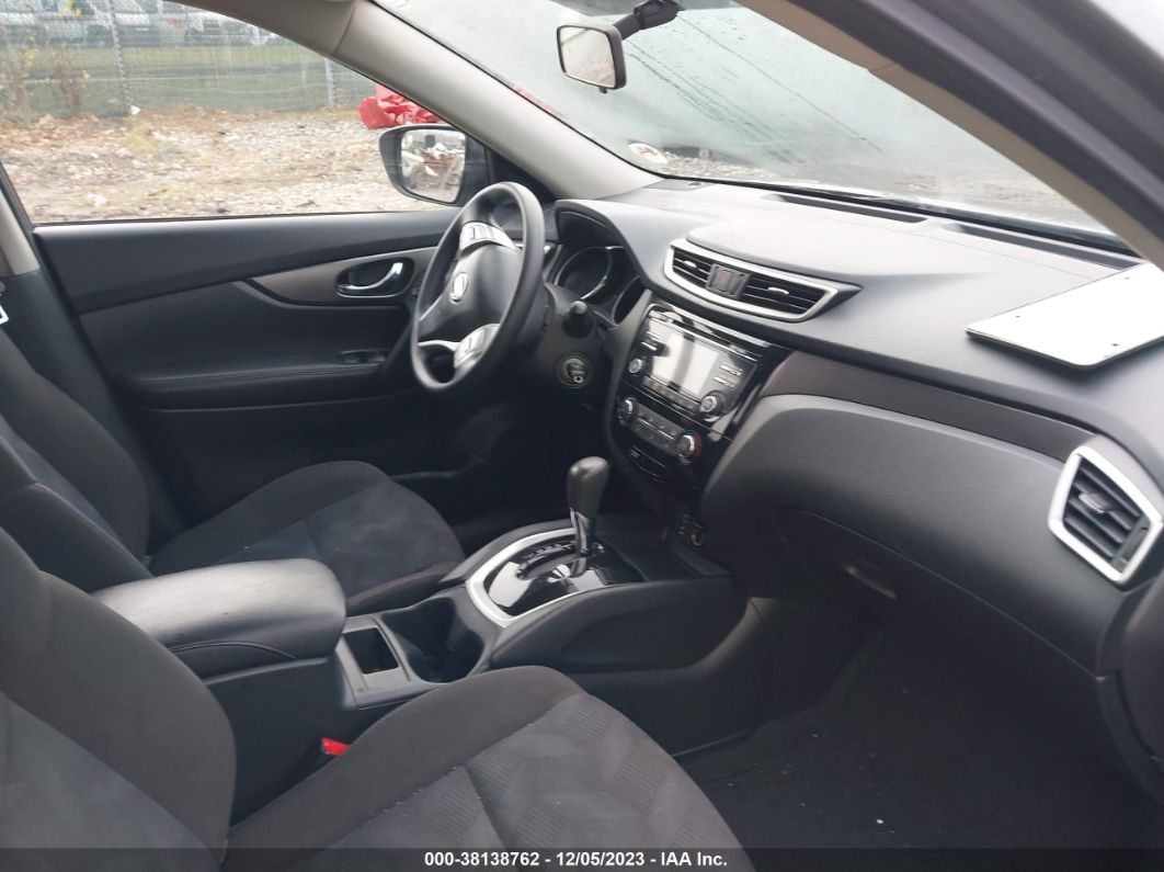 2015 Nissan Rogue S Серый vin: KNMAT2MT8FP565902