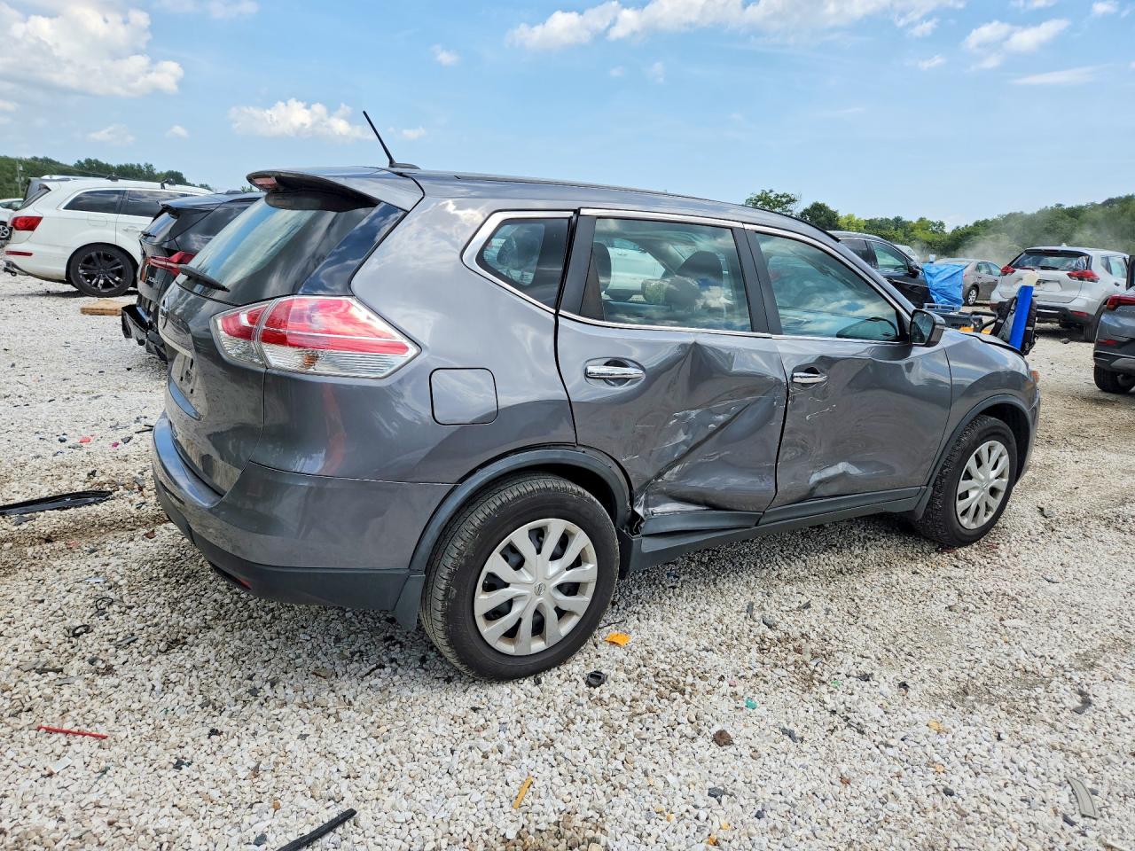 2015 Nissan Rogue S Gray vin: KNMAT2MT8FP565902