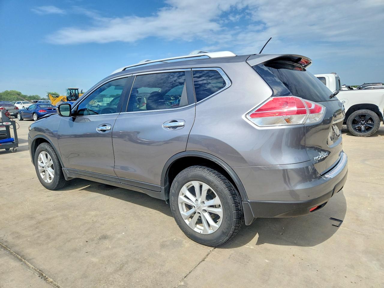2016 Nissan Rogue Sv Серый vin: KNMAT2MT8GP627476