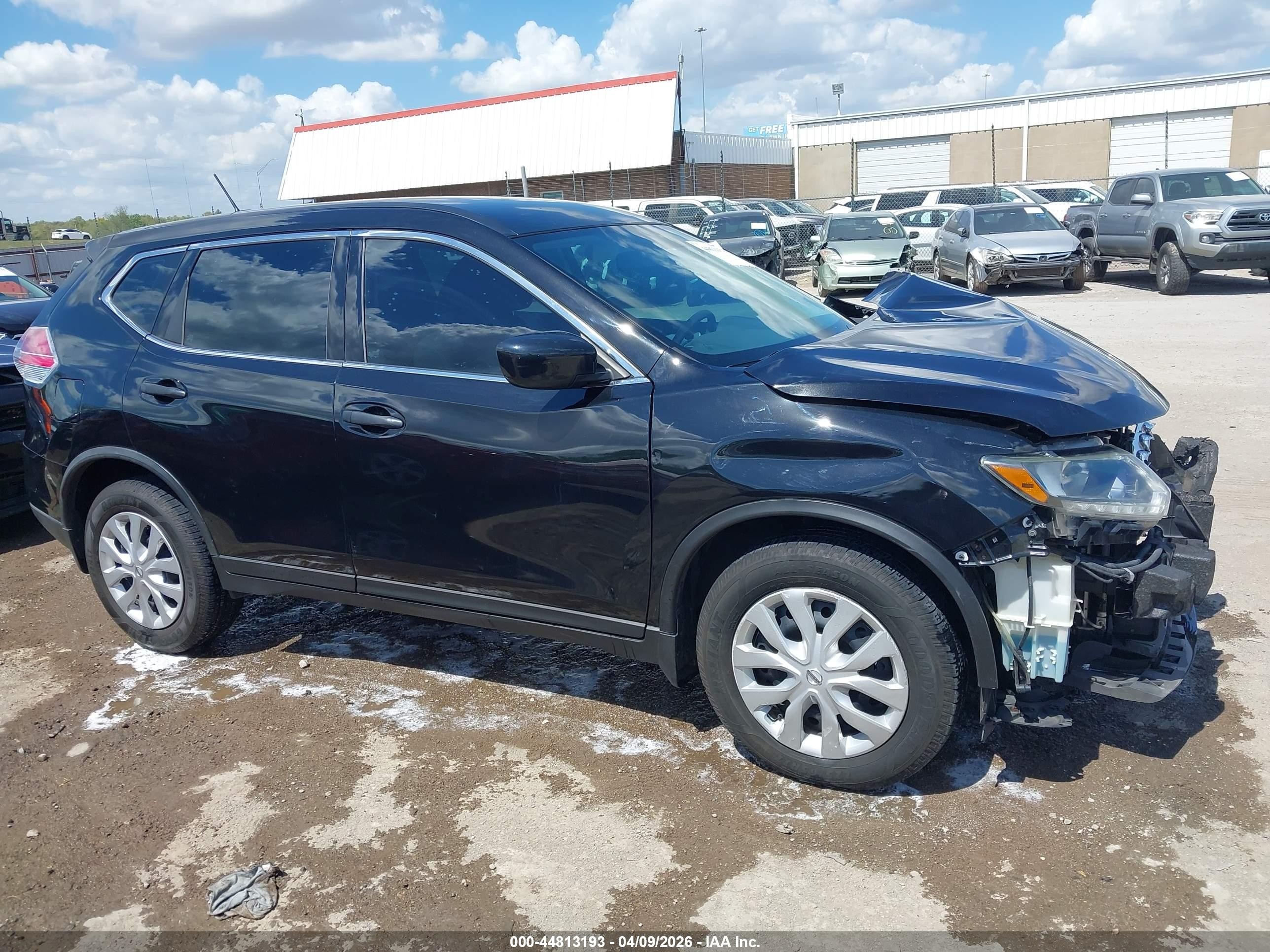 2016 Nissan Rogue S Black vin: KNMAT2MT8GP631494