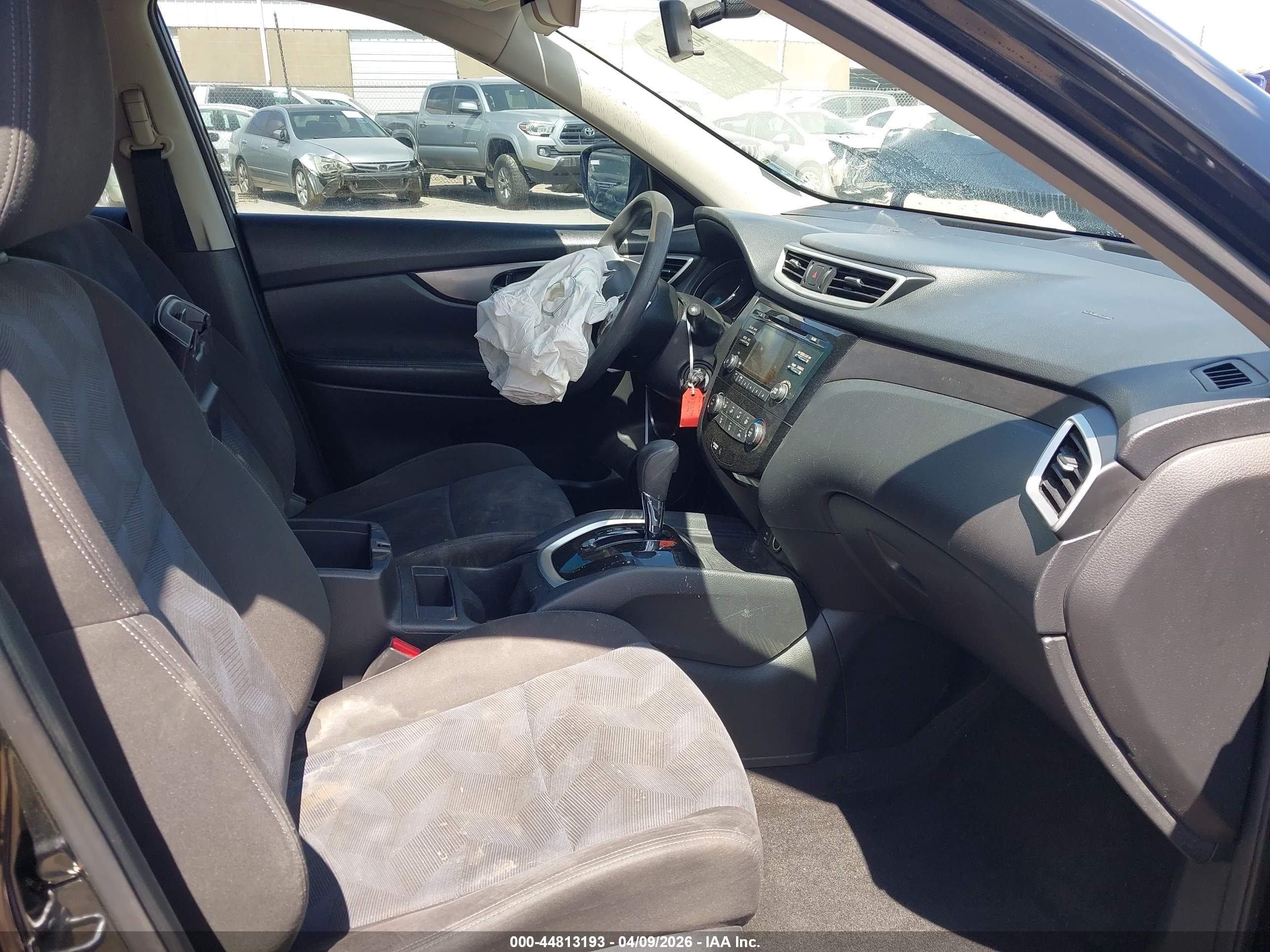 2016 Nissan Rogue S Black vin: KNMAT2MT8GP631494