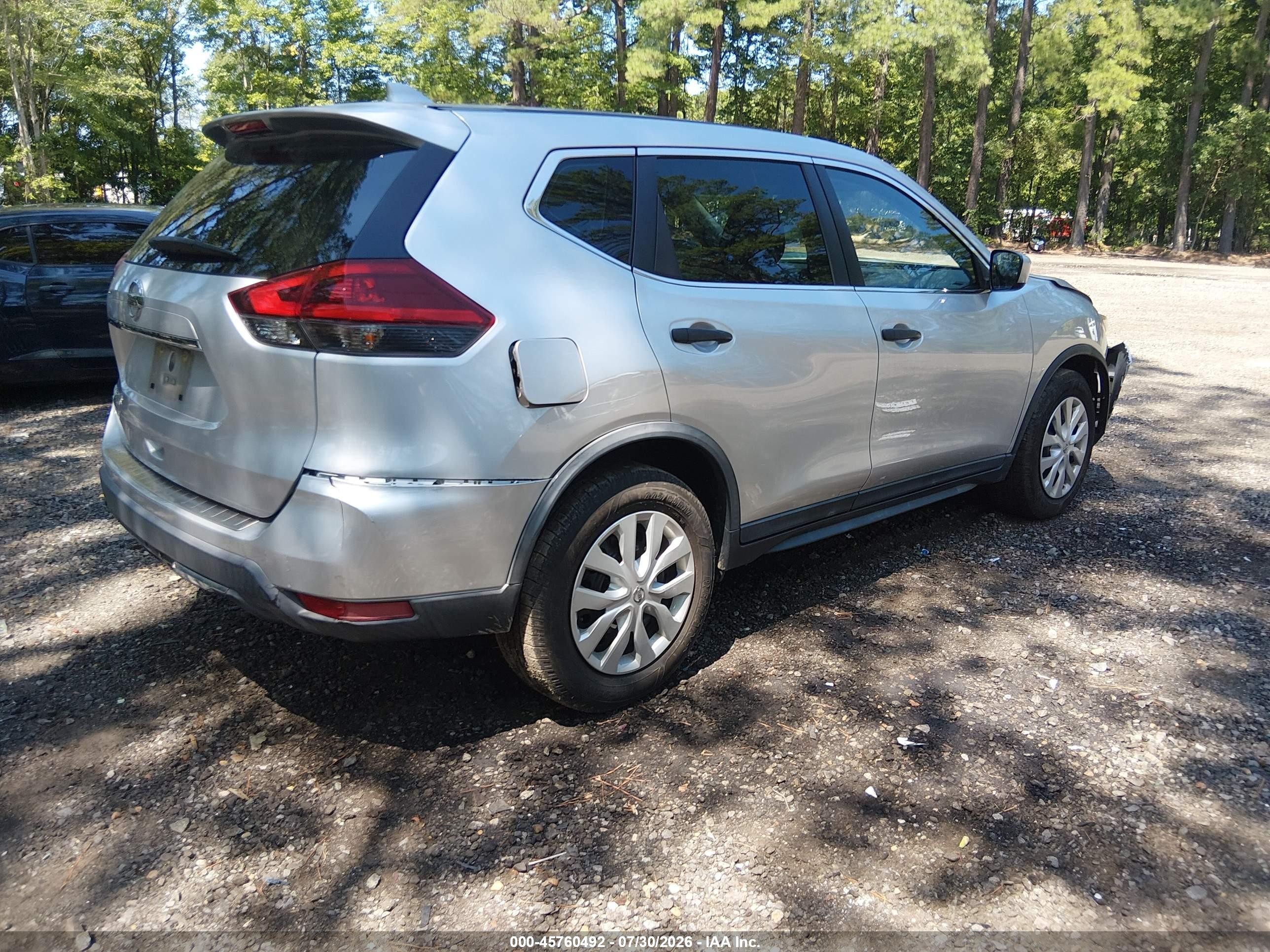 2018 Nissan Rogue S Silver vin: KNMAT2MT8JP617652