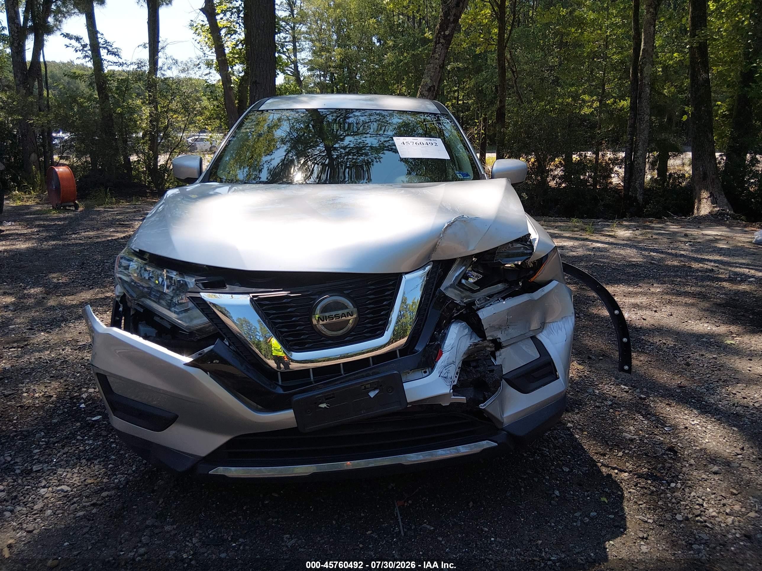 2018 Nissan Rogue S Silver vin: KNMAT2MT8JP617652