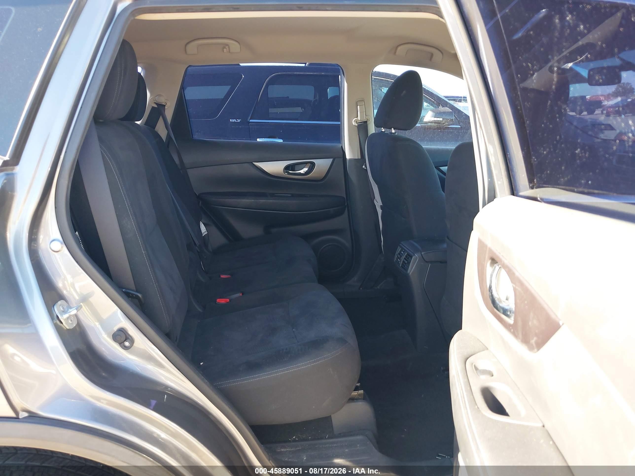 2015 Nissan Rogue S/sl/sv Gray vin: KNMAT2MT9FP509337