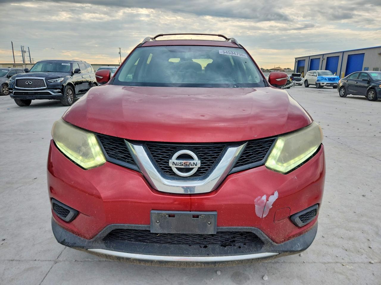 2015 Nissan Rogue Sv Red vin: KNMAT2MT9FP517860