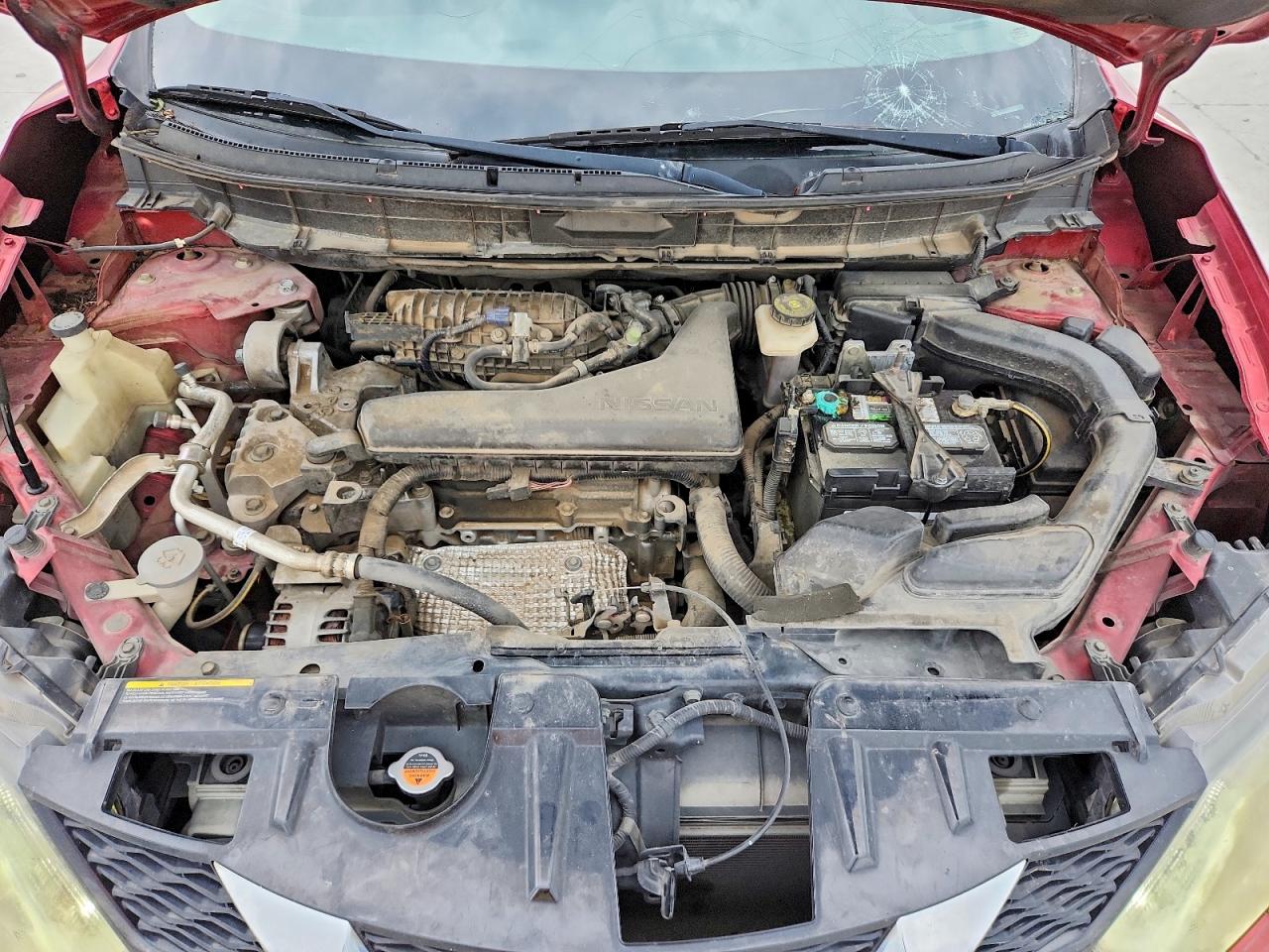 2015 Nissan Rogue Sv Red vin: KNMAT2MT9FP517860