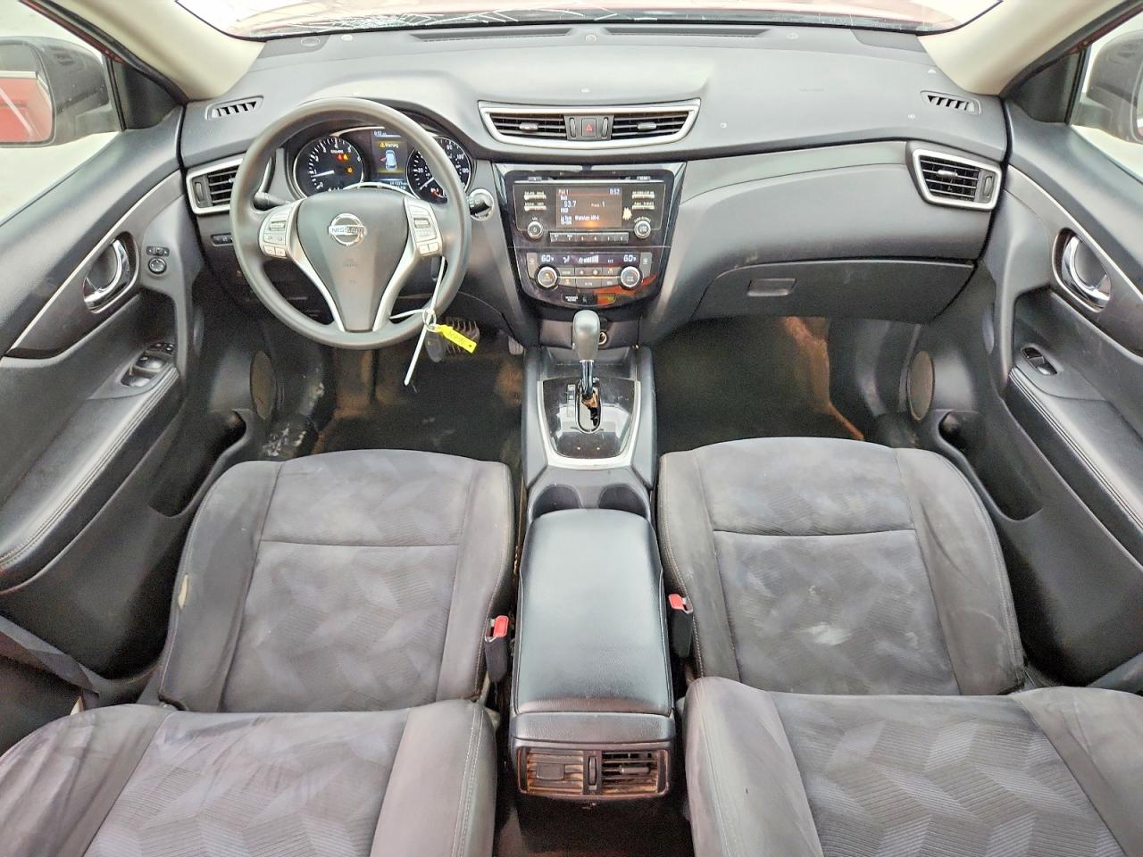 2015 Nissan Rogue Sv Red vin: KNMAT2MT9FP517860